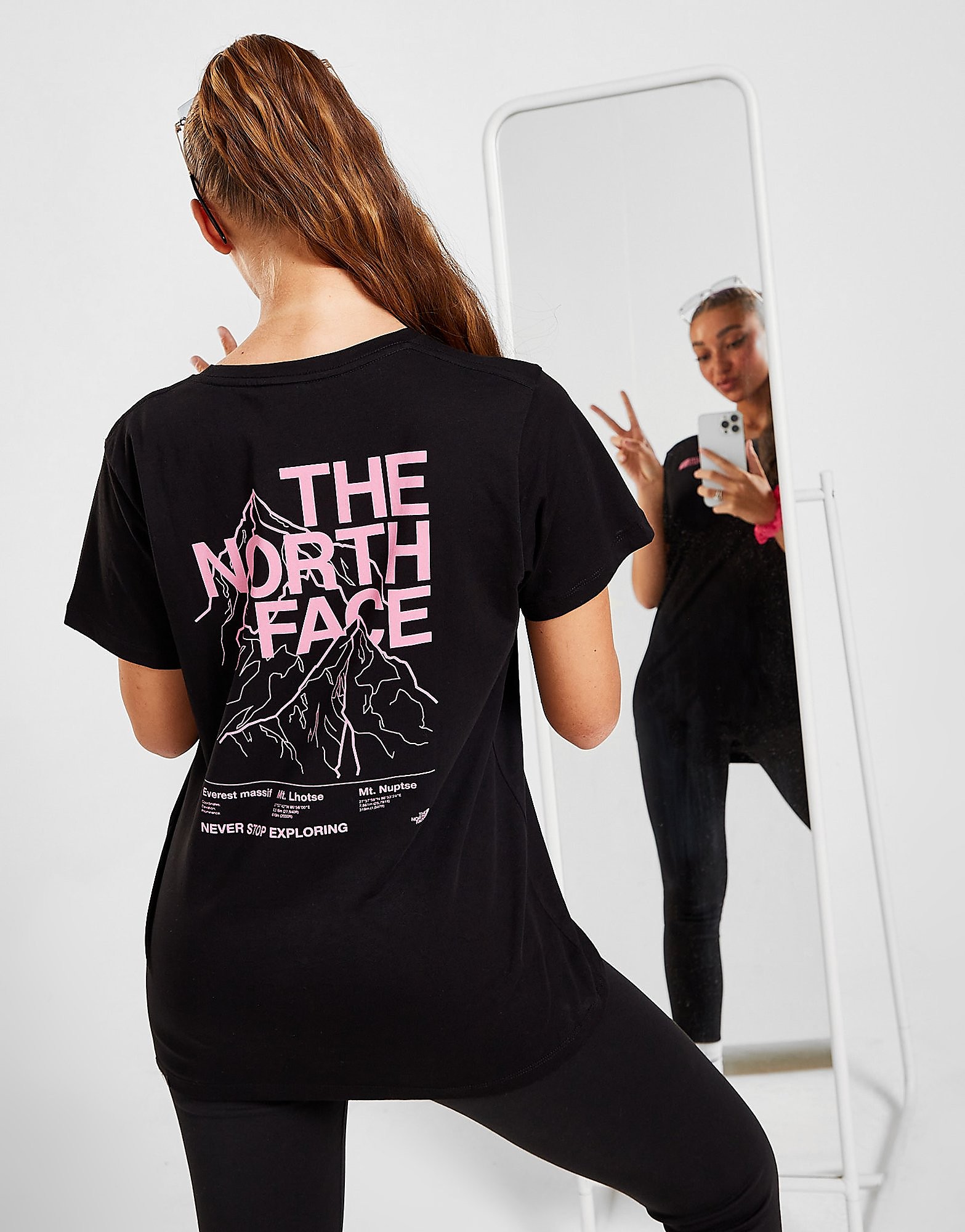 

The North Face Mountain Outline T-Shirt - Black - Womens, Black