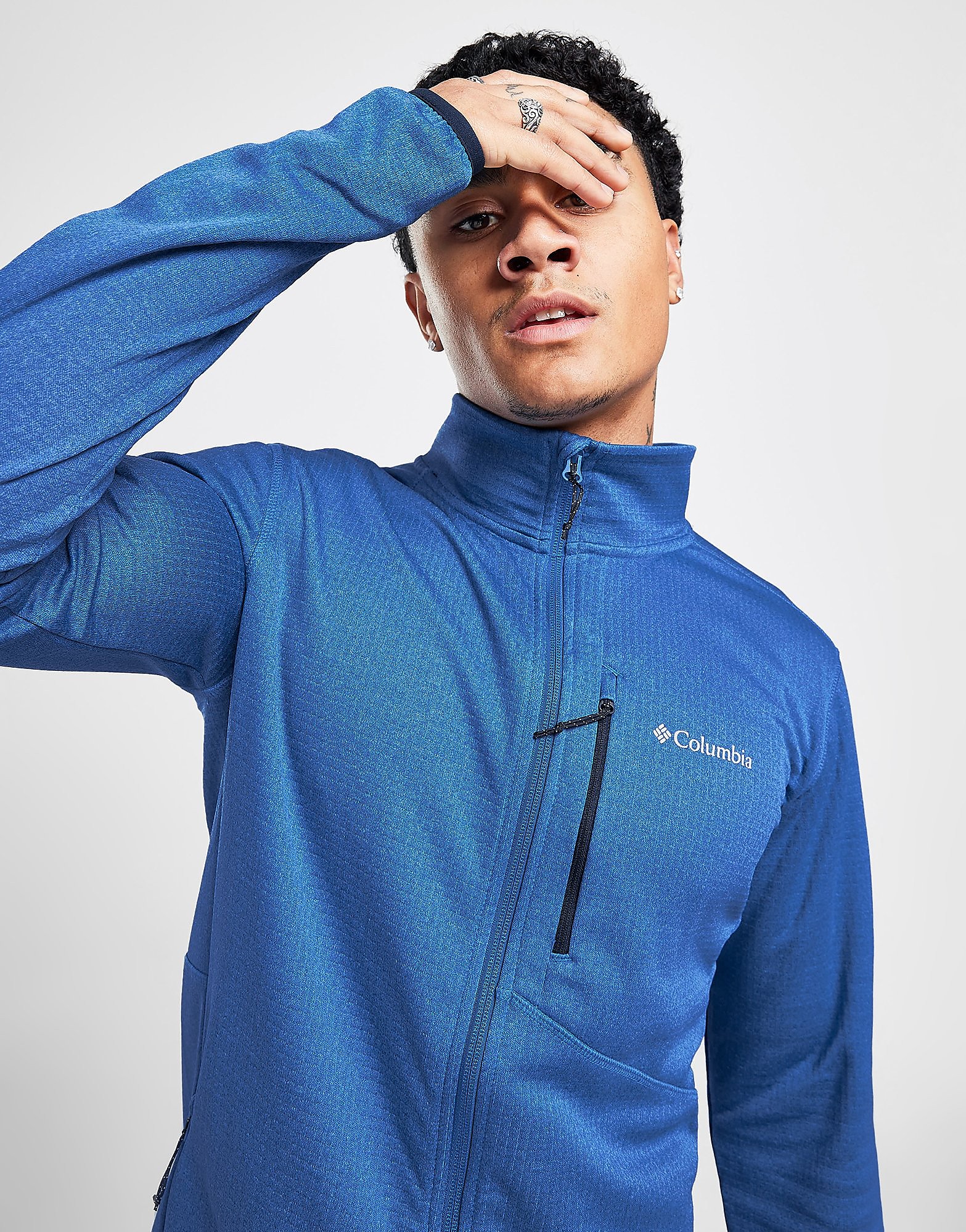 

Columbia Park View Full Zip Track Top - Blue - Mens, Blue