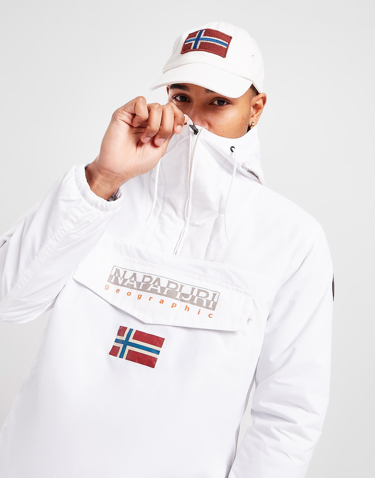 

Napapijri Shade Overhead Jacket - White - Mens, White