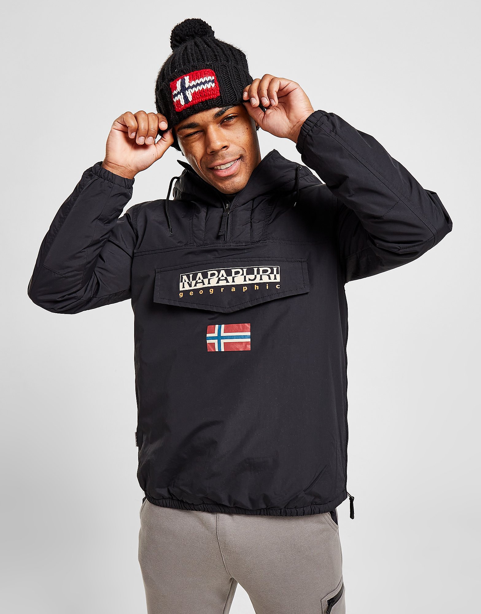 

Napapijri Shade Overhead Jacket - Black - Mens, Black