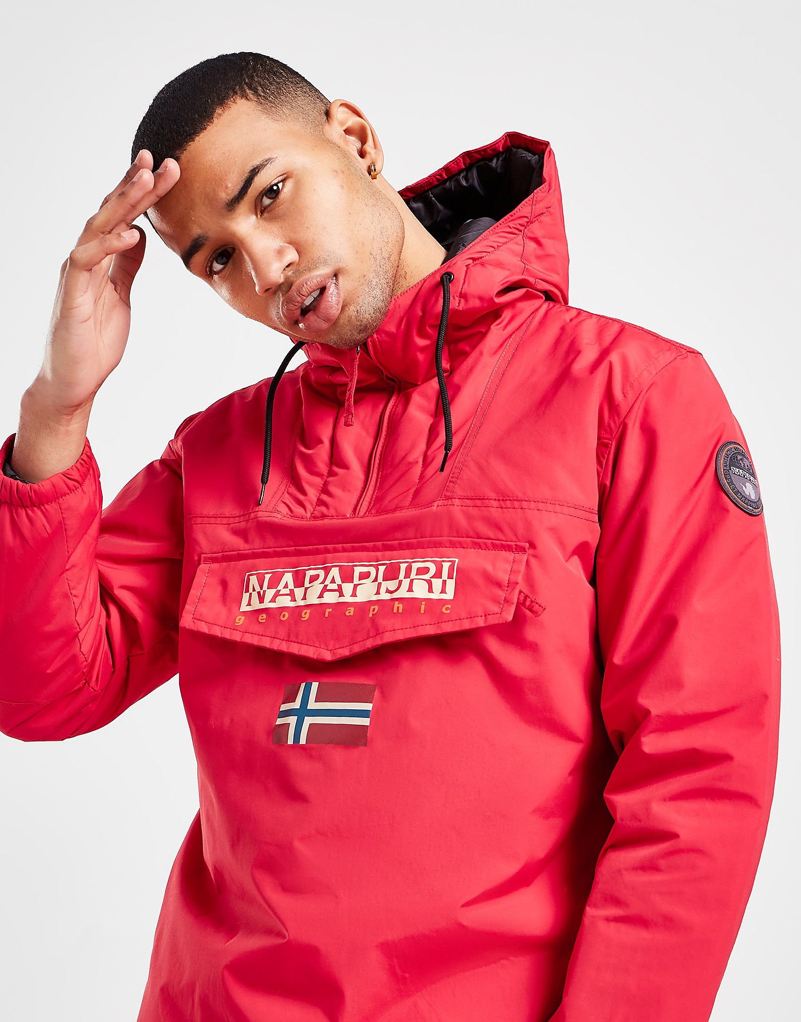 

Napapijri Shade Overhead Jacket - Red - Mens, Red