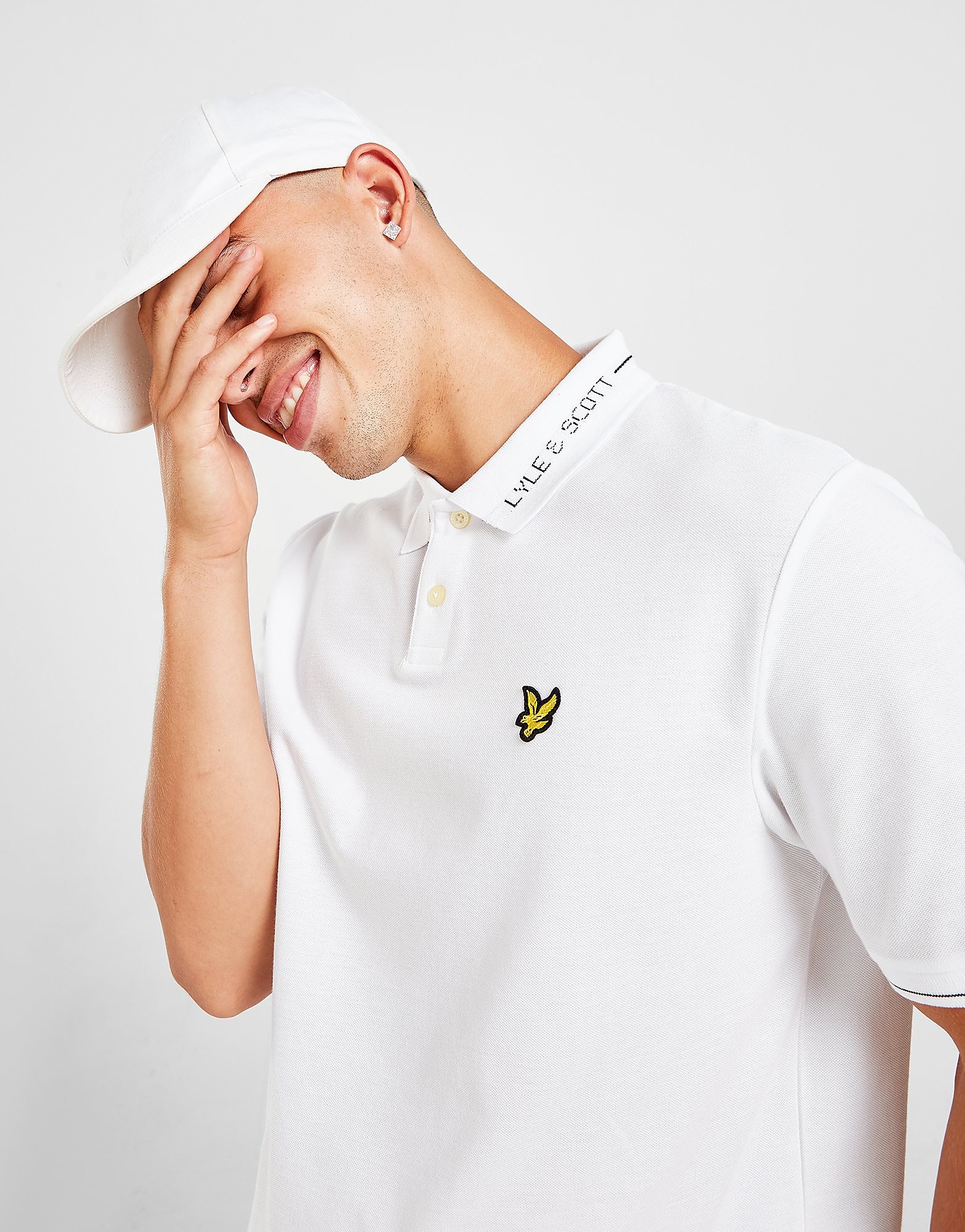 

Lyle & Scott Ringer Polo Shirt - White - Mens, White