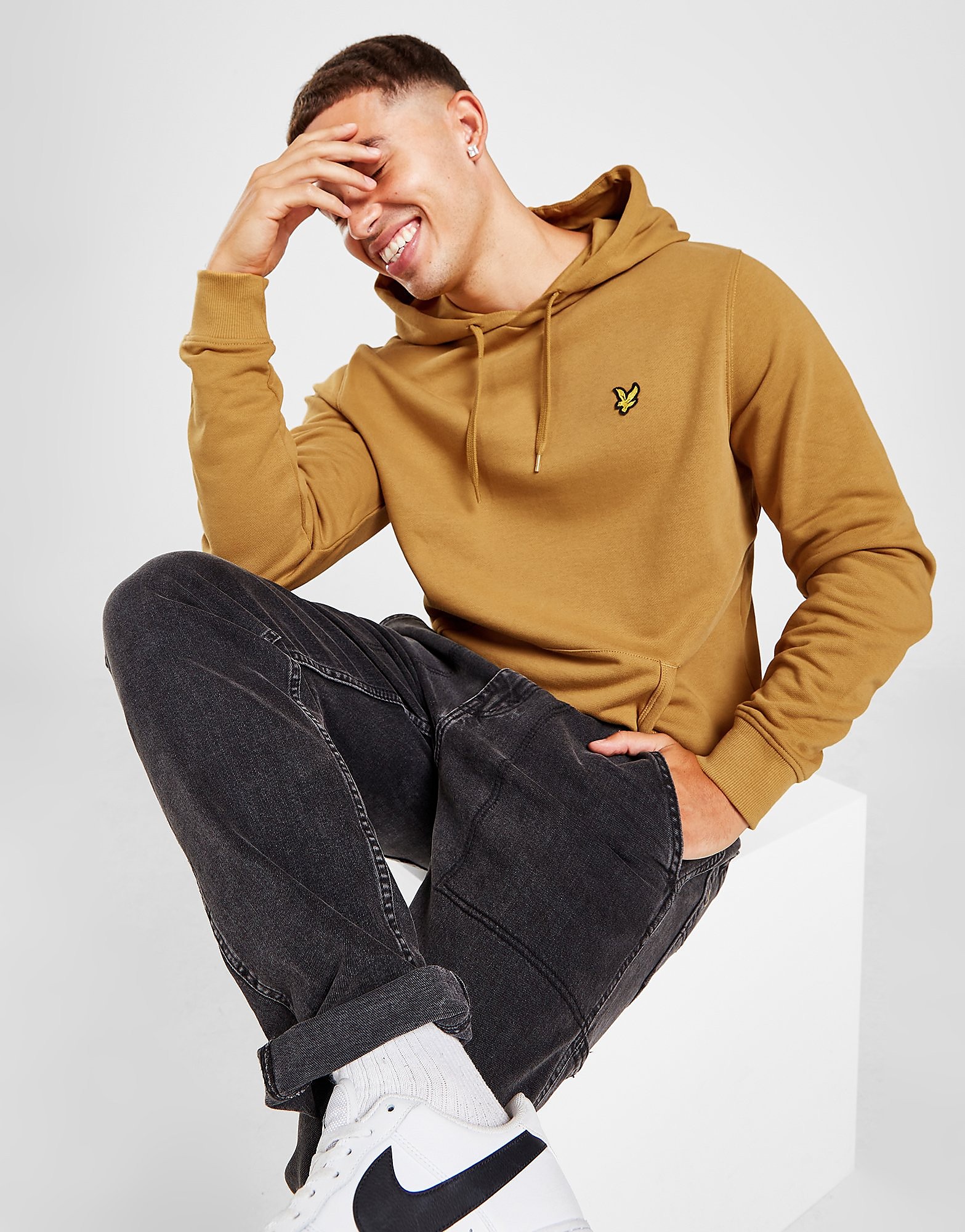Lyle & Scott Essential Hoodie - Brown - Mens, Brown