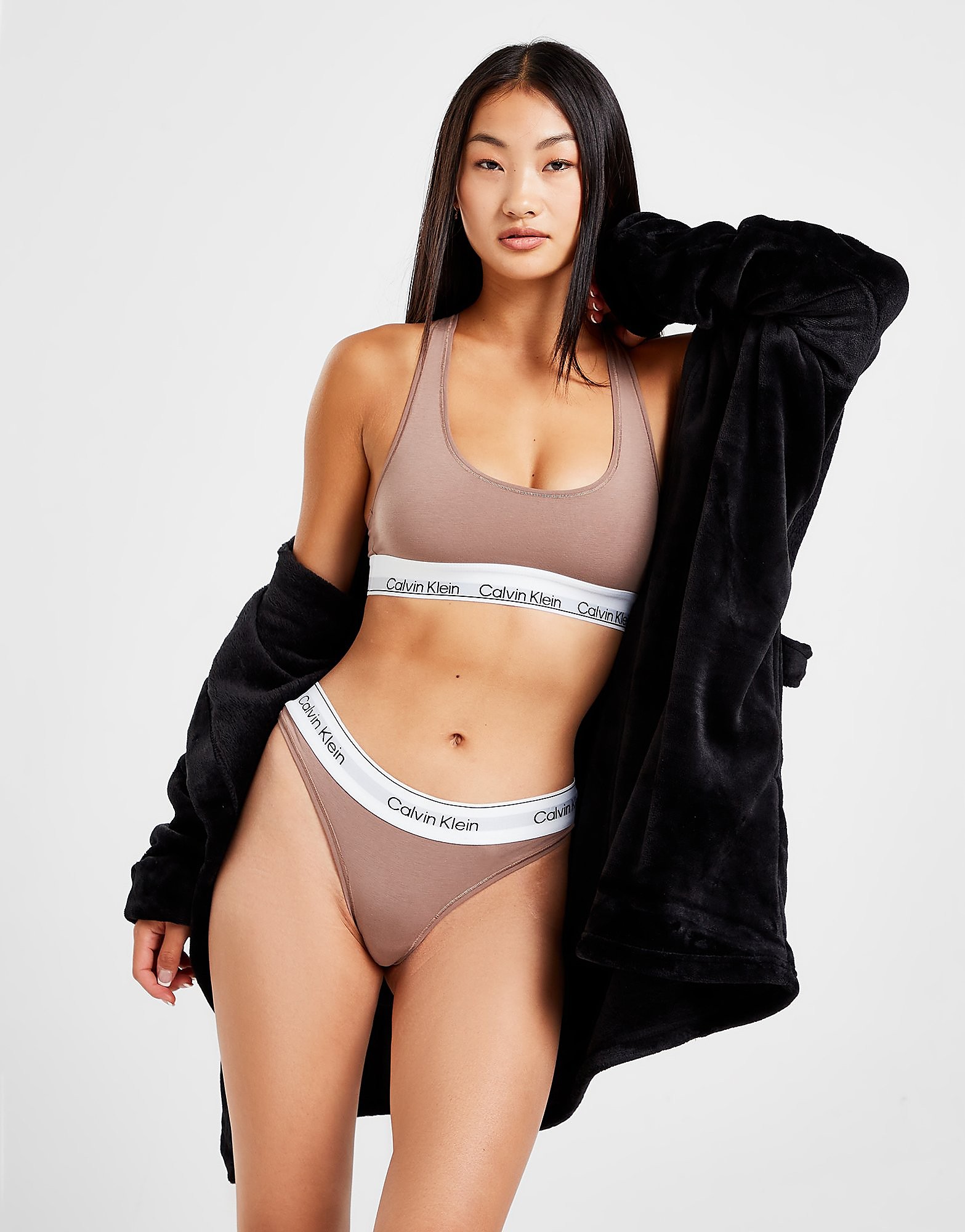 

Calvin Klein Underwear Modern Cotton Bralette - Brown - Womens, Brown
