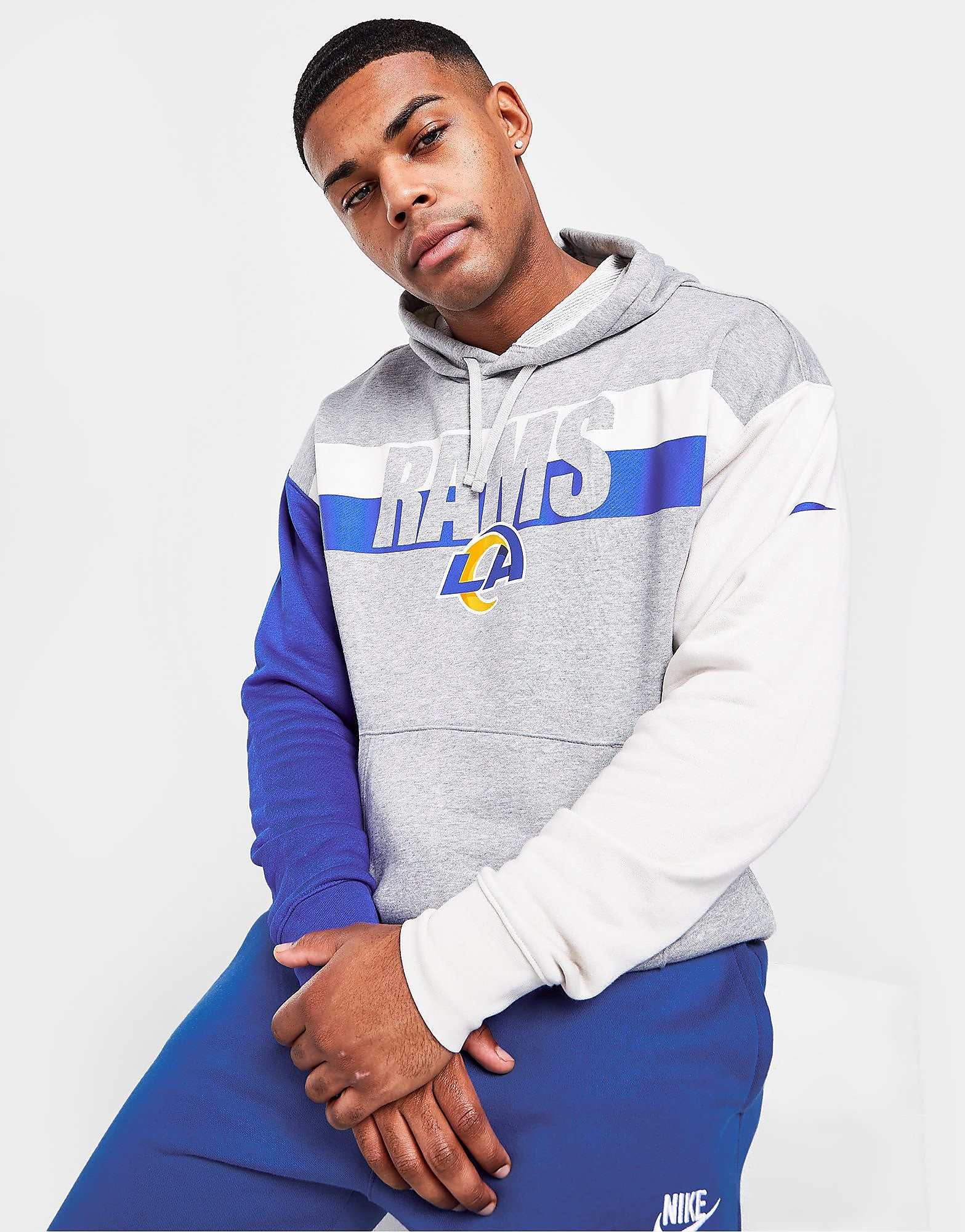 

Nike NFL Los Angeles Rams Wordmark Hoodie - Grey - Mens, Grey