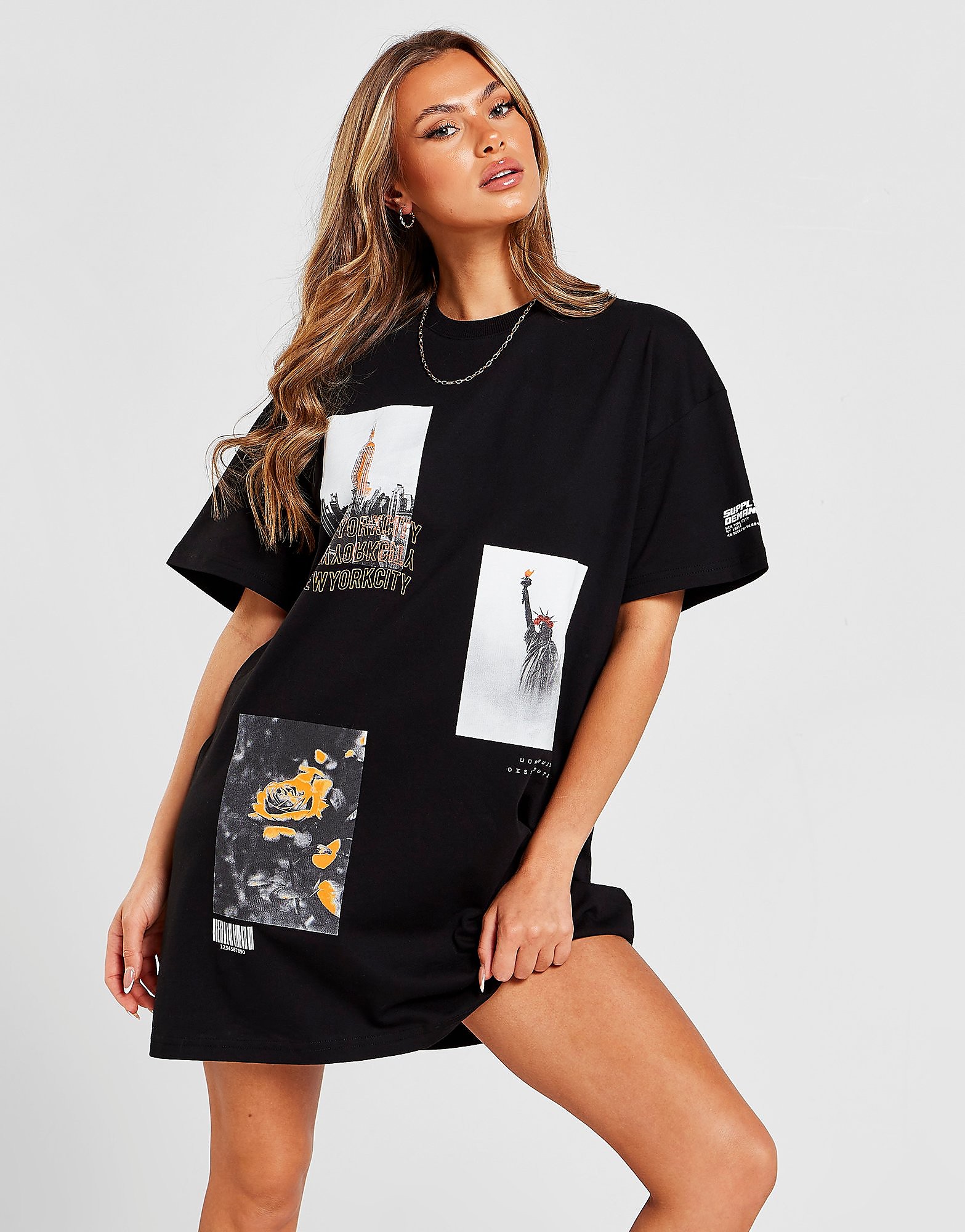 

Supply & Demand NY City Graphic T-Shirt Dress - Black - Womens, Black