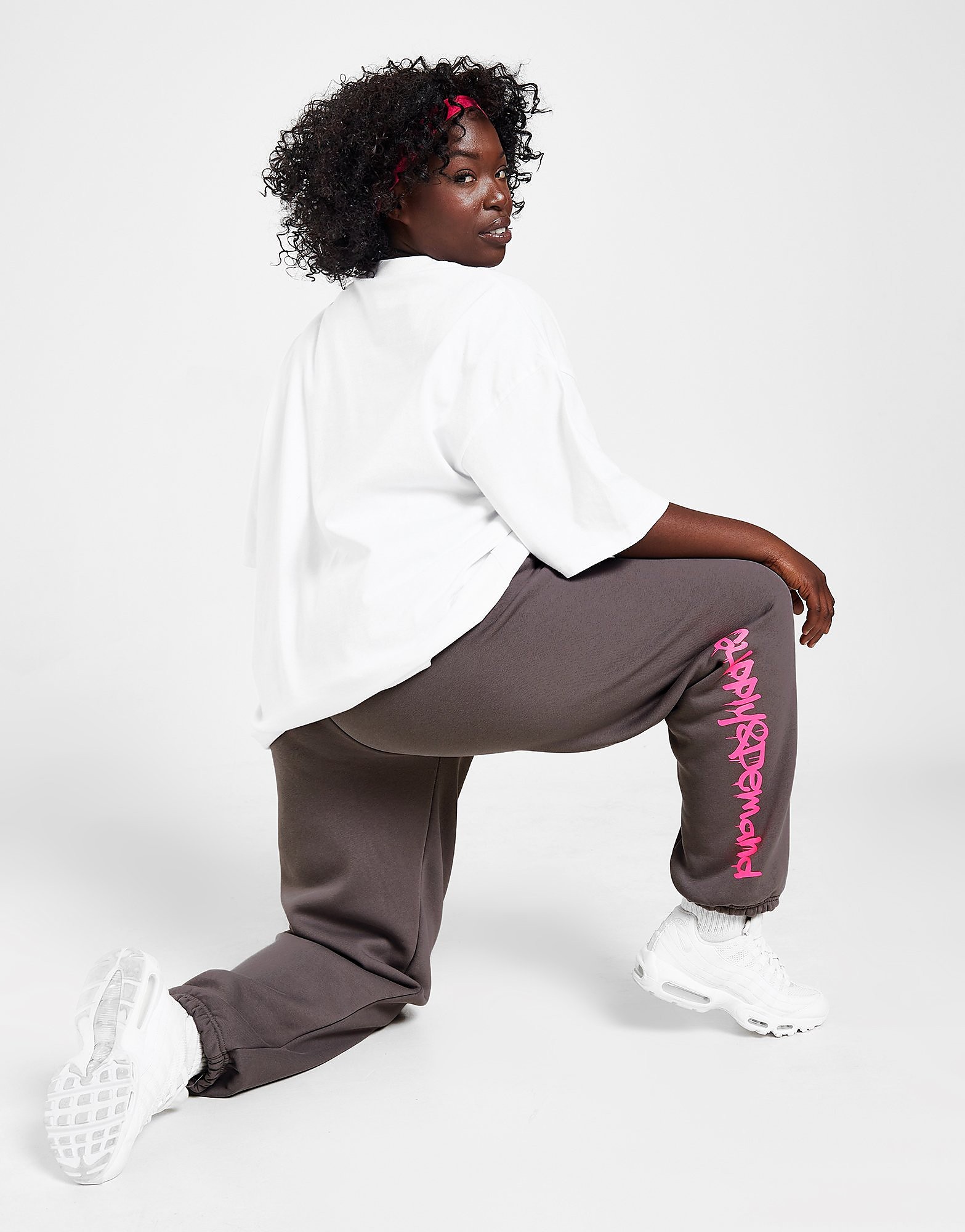 

Supply & Demand Plus Size Graffiti Joggers - Grey - Womens, Grey