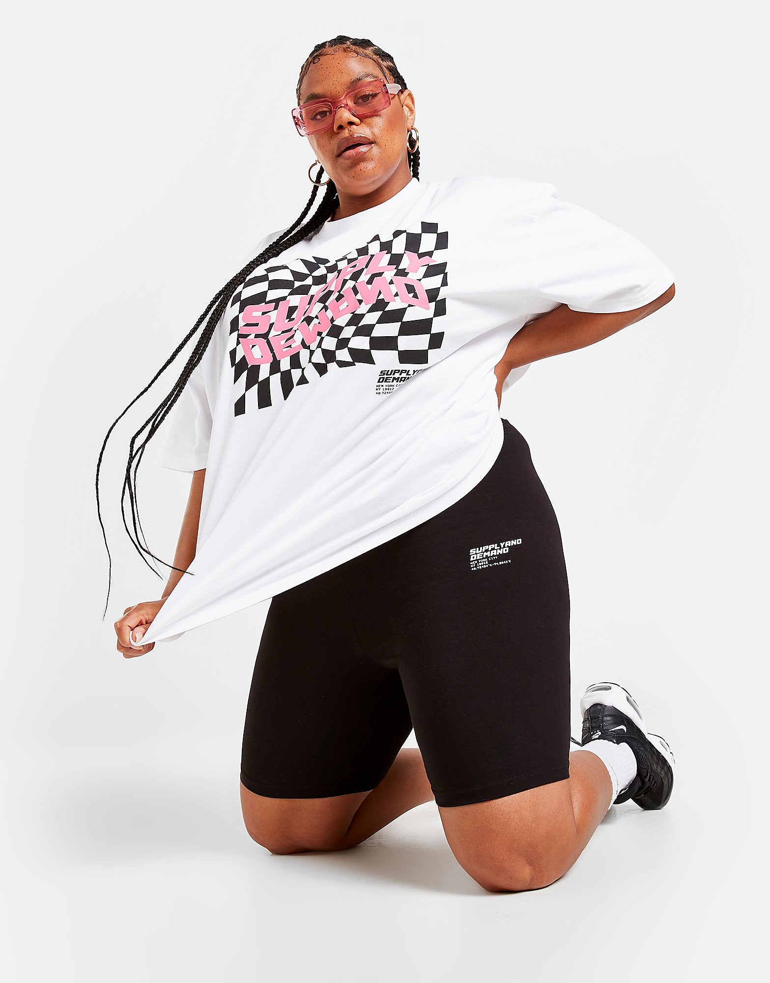 

Supply & Demand New York City Plus Size Cycle Shorts - Black - Womens, Black