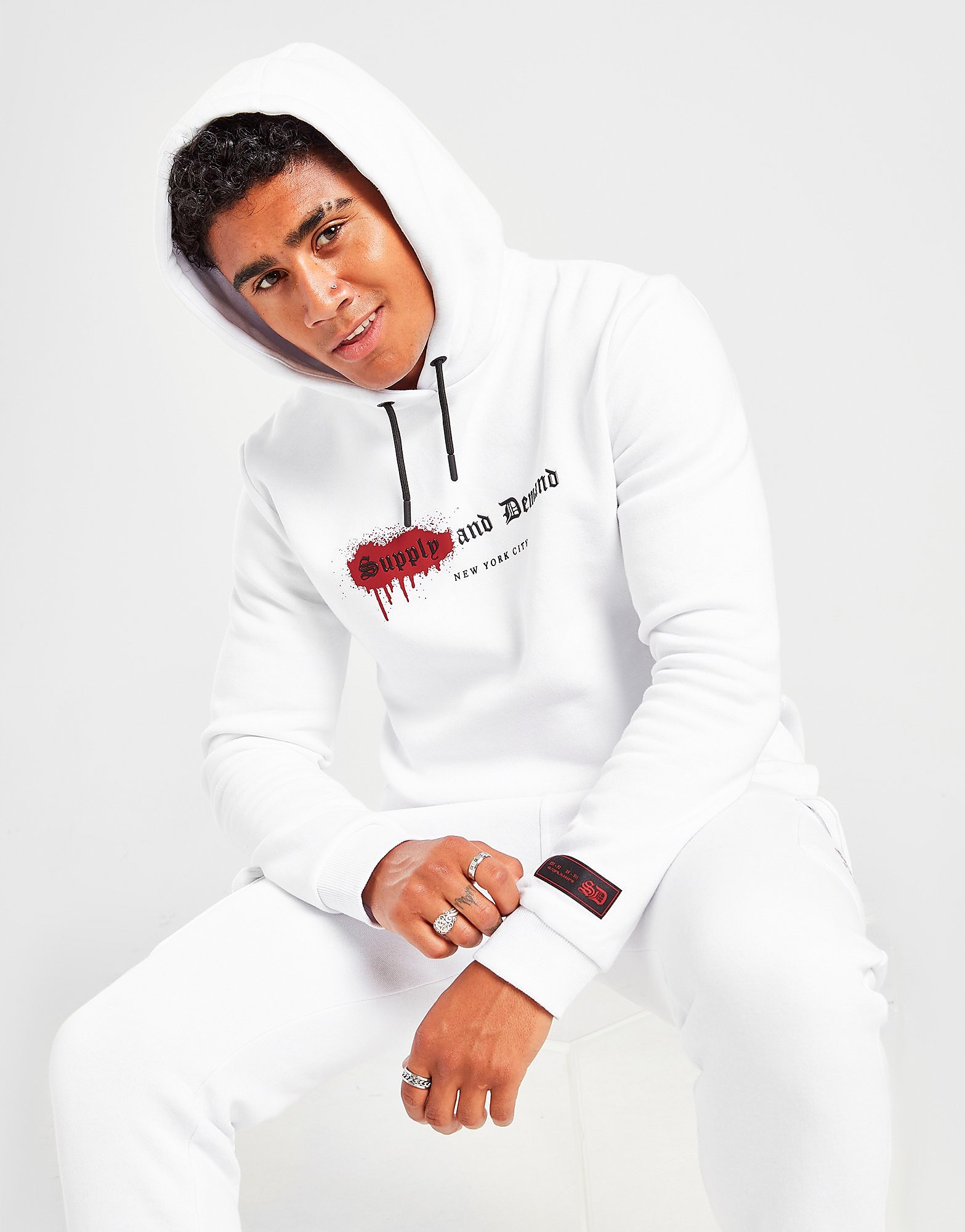 

Supply & Demand Marker Hoodie - White - Mens, White