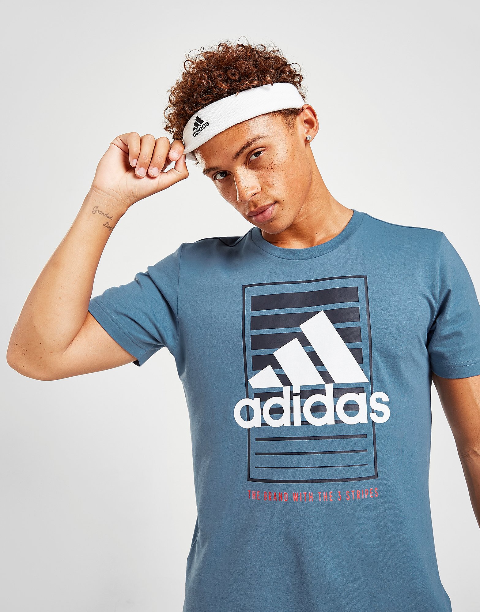 

adidas Badge Of Sport Box Logo T-Shirt - Only at JD - Blue - Mens, Blue
