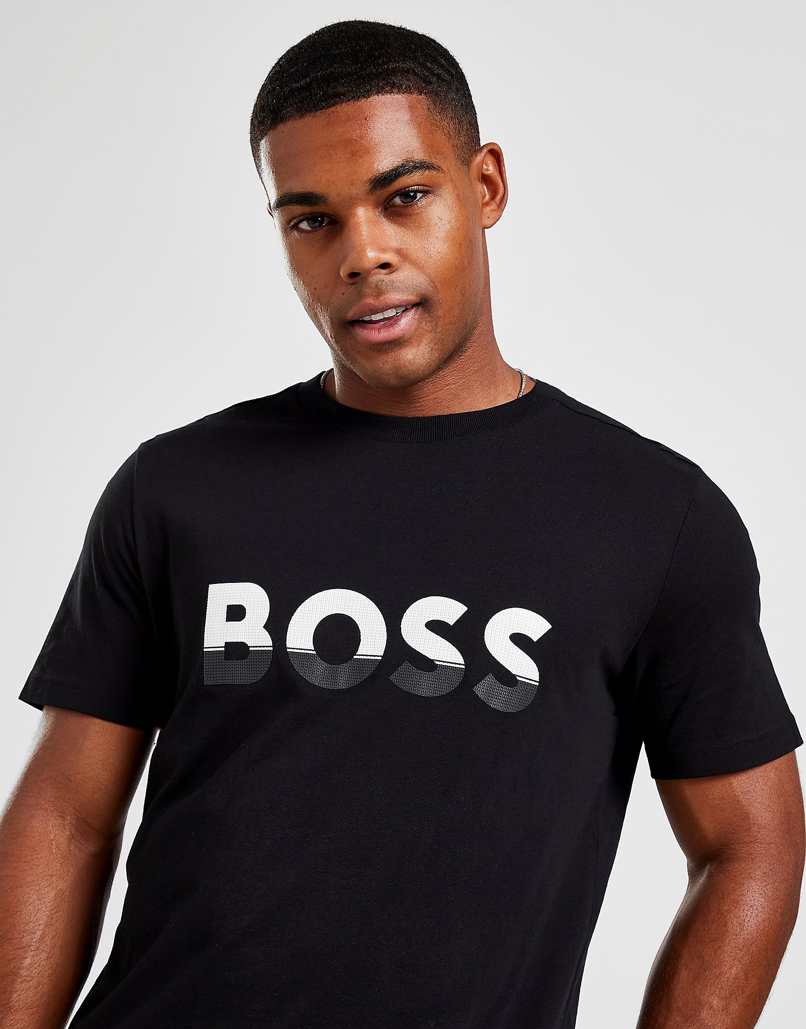 

BOSS Block Logo T-Shirt - Black - Mens, Black
