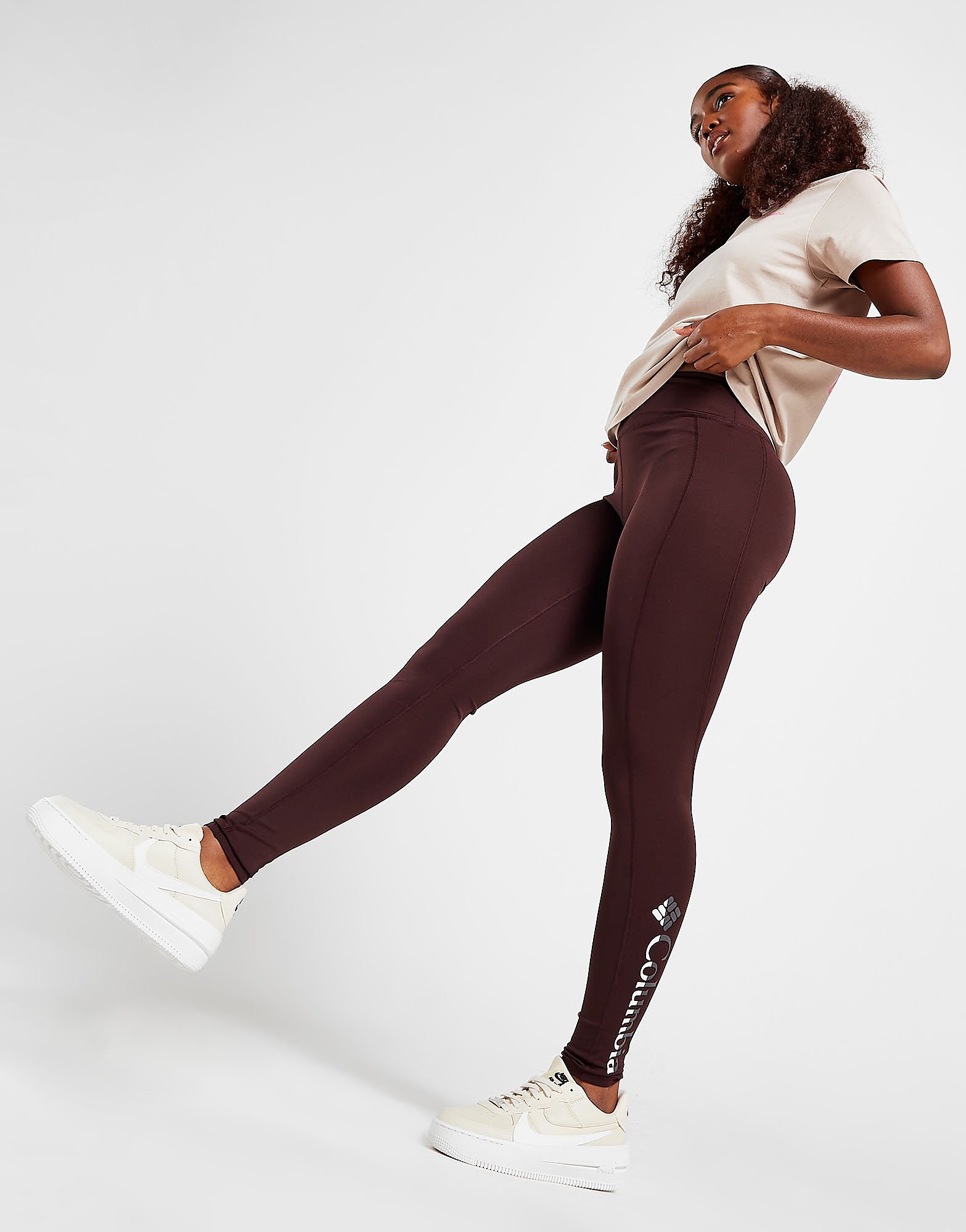

Columbia River Logo Tights - Brown - Womens, Brown
