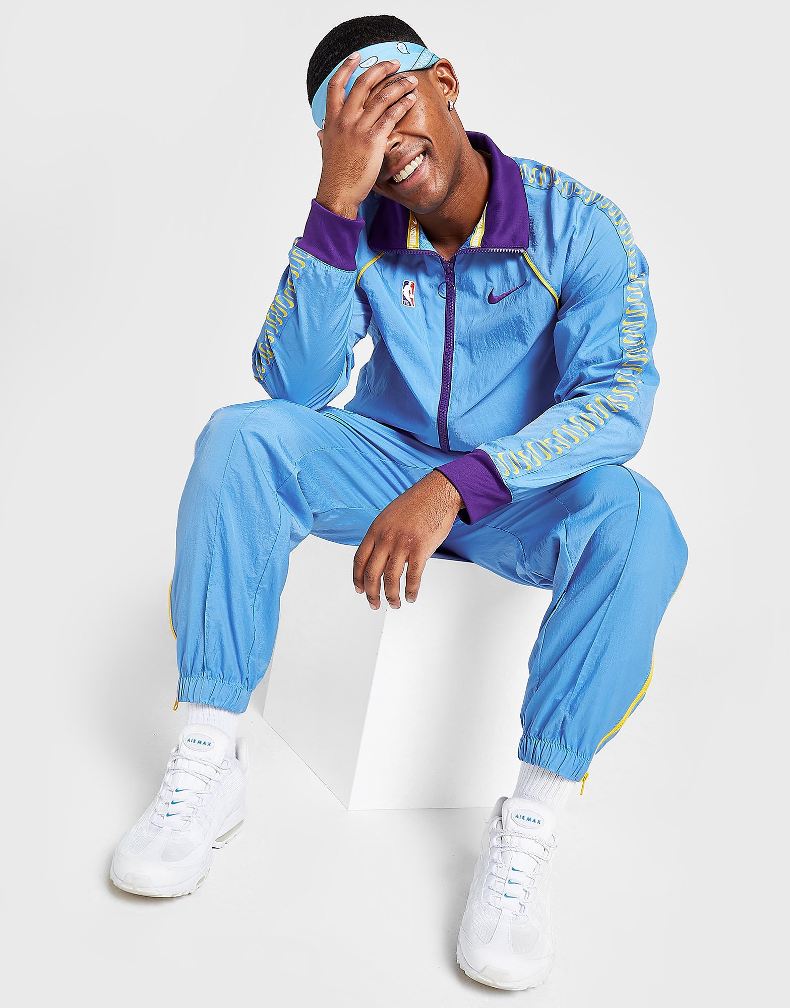 

Nike NBA Los Angeles Lakers Courtside Tracksuit - Blue - Mens, Blue