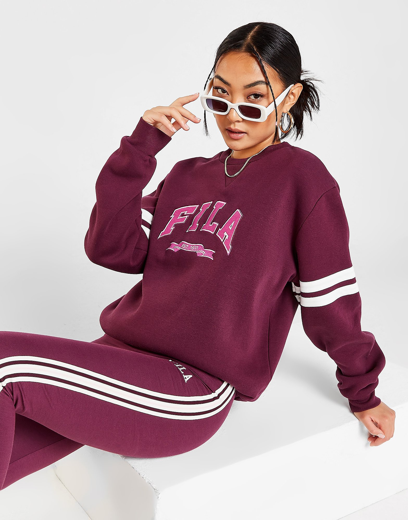 

Fila Varsity Crew Sweatshirt - Purple - Womens, Purple