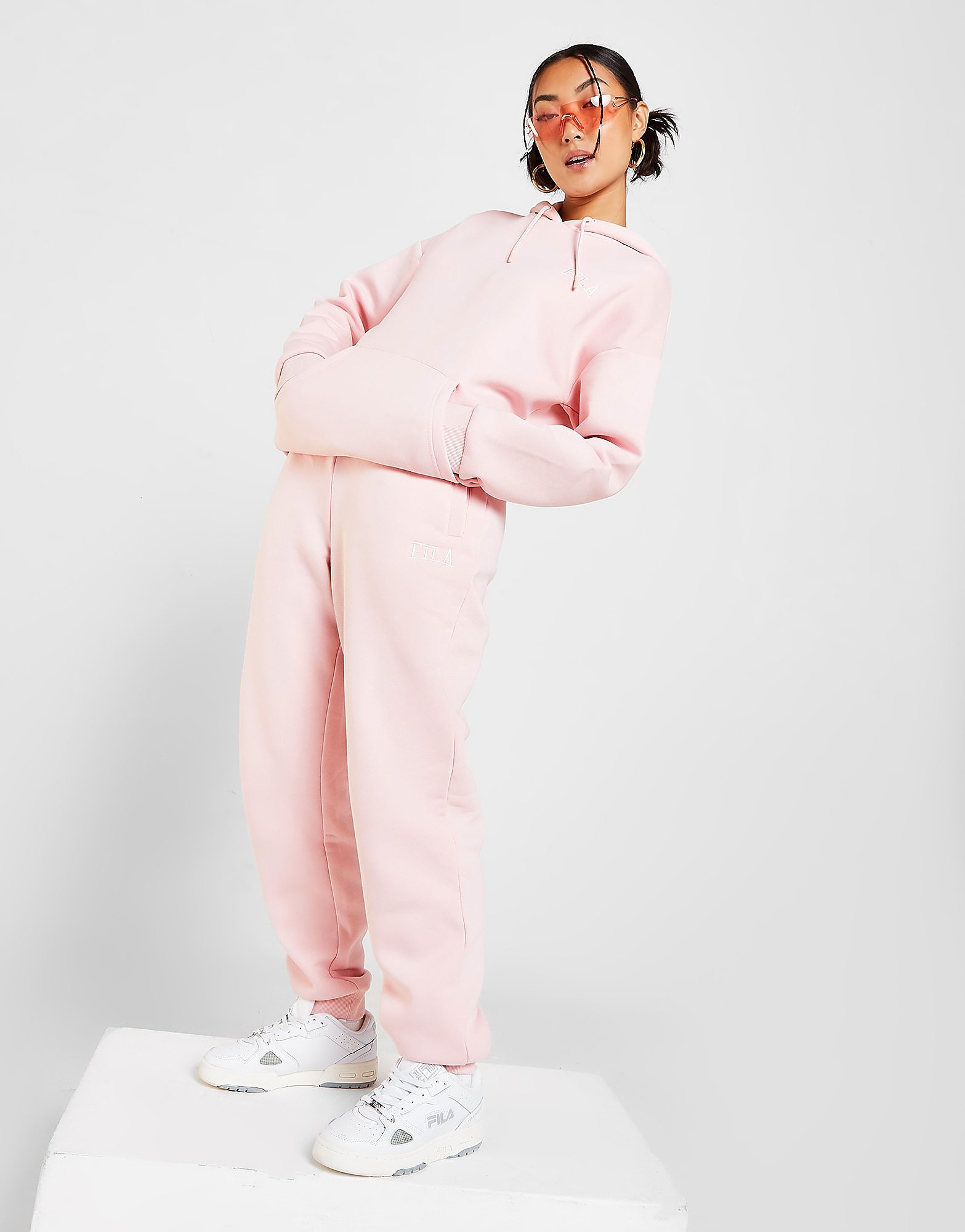 

Fila Embroidered Logo Joggers - Pink - Womens, Pink