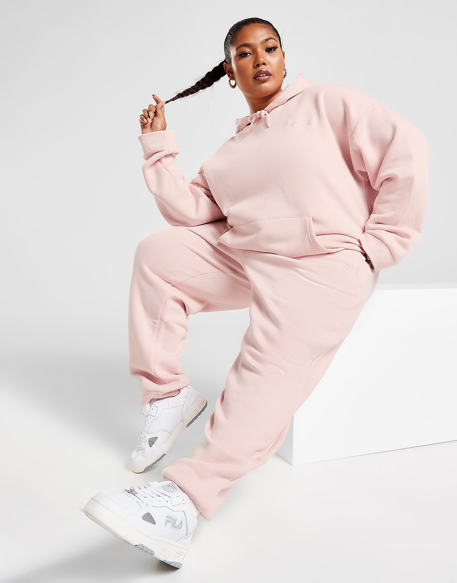 

Fila Plus Size Embroidered Logo Joggers - Pink - Womens, Pink