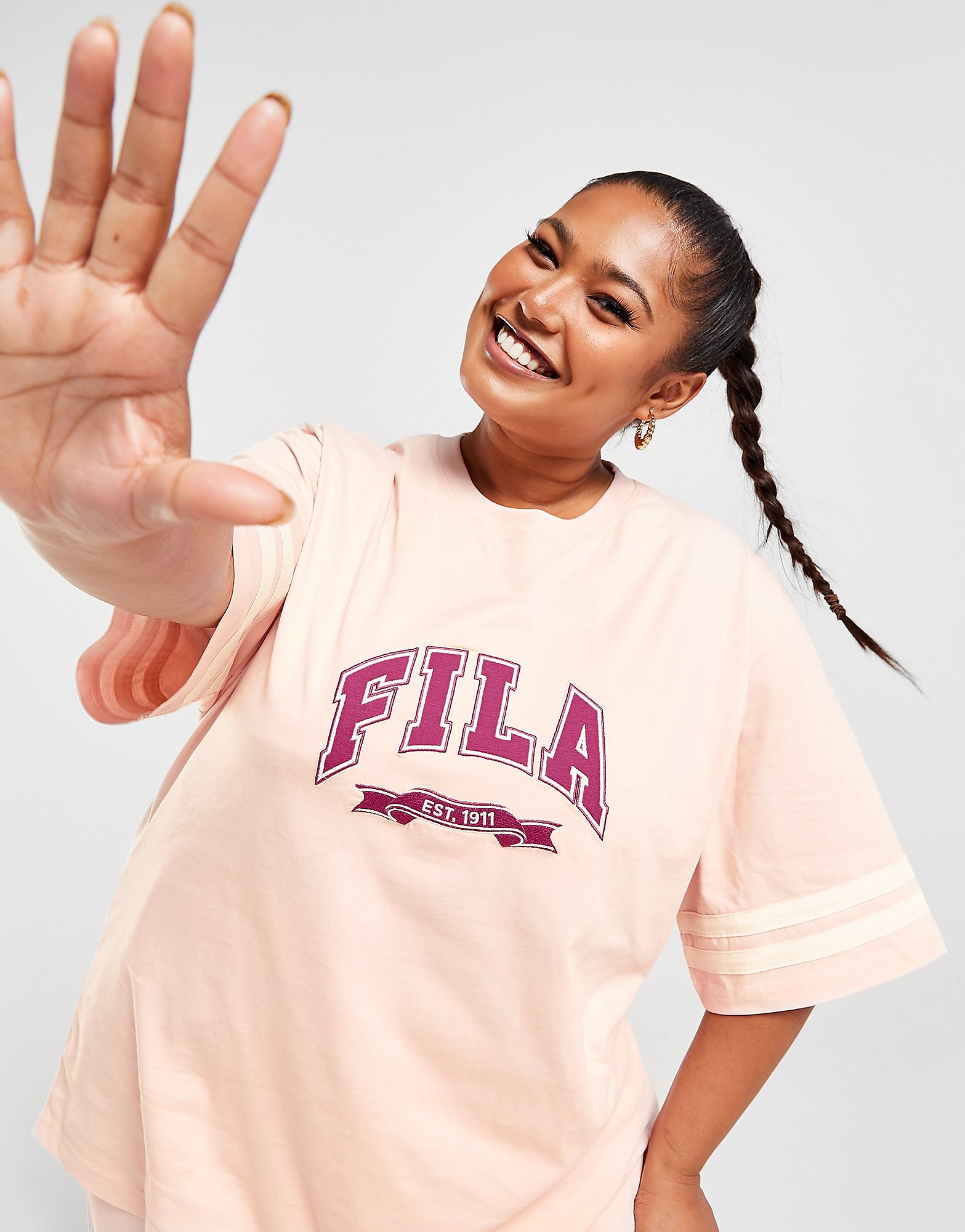 

Fila Plus Size Varsity Boyfriend T-Shirt - Pink - Womens, Pink