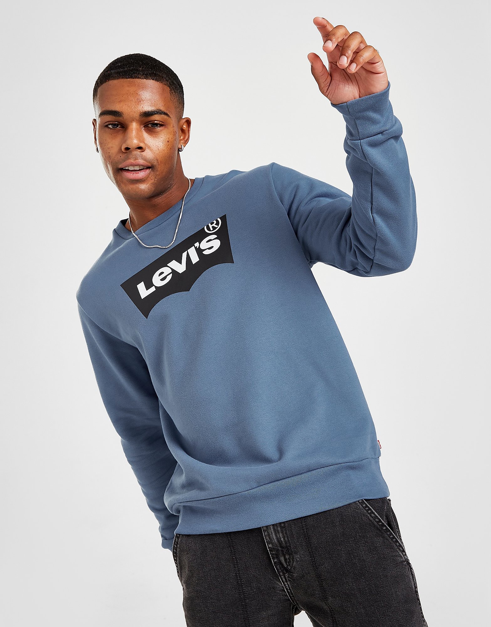 

LEVI'S Batwing Crew Sweatshirt - Blue - Mens, Blue