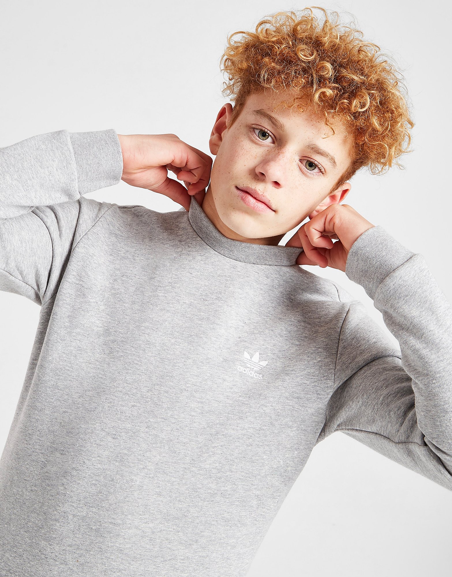 

adidas Originals Essential Sweatshirt Junior - Grey - Kids, Grey