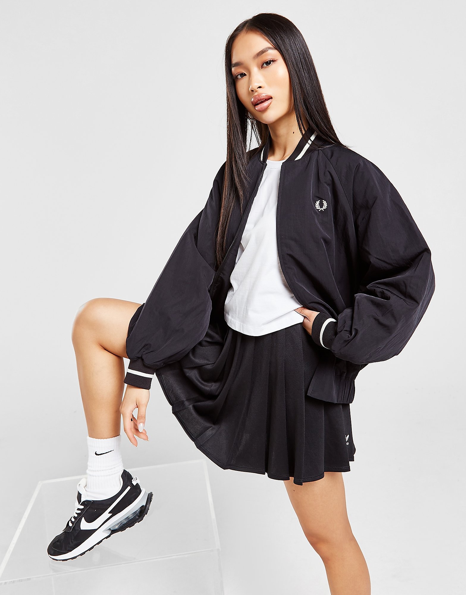

Fred Perry Padded Bomber Jacket - Black - Womens, Black
