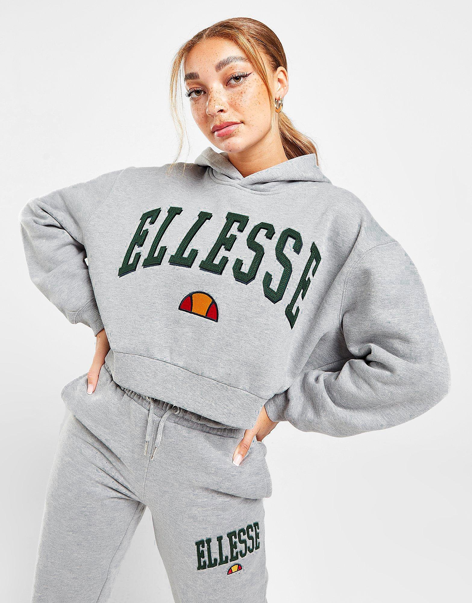 

Ellesse Varsity Crop Hoodie - Grey - Womens, Grey