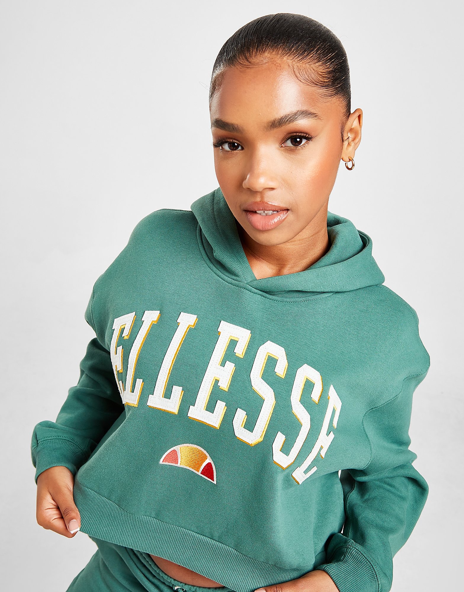 

Ellesse Varsity Crop Hoodie - Green - Womens, Green