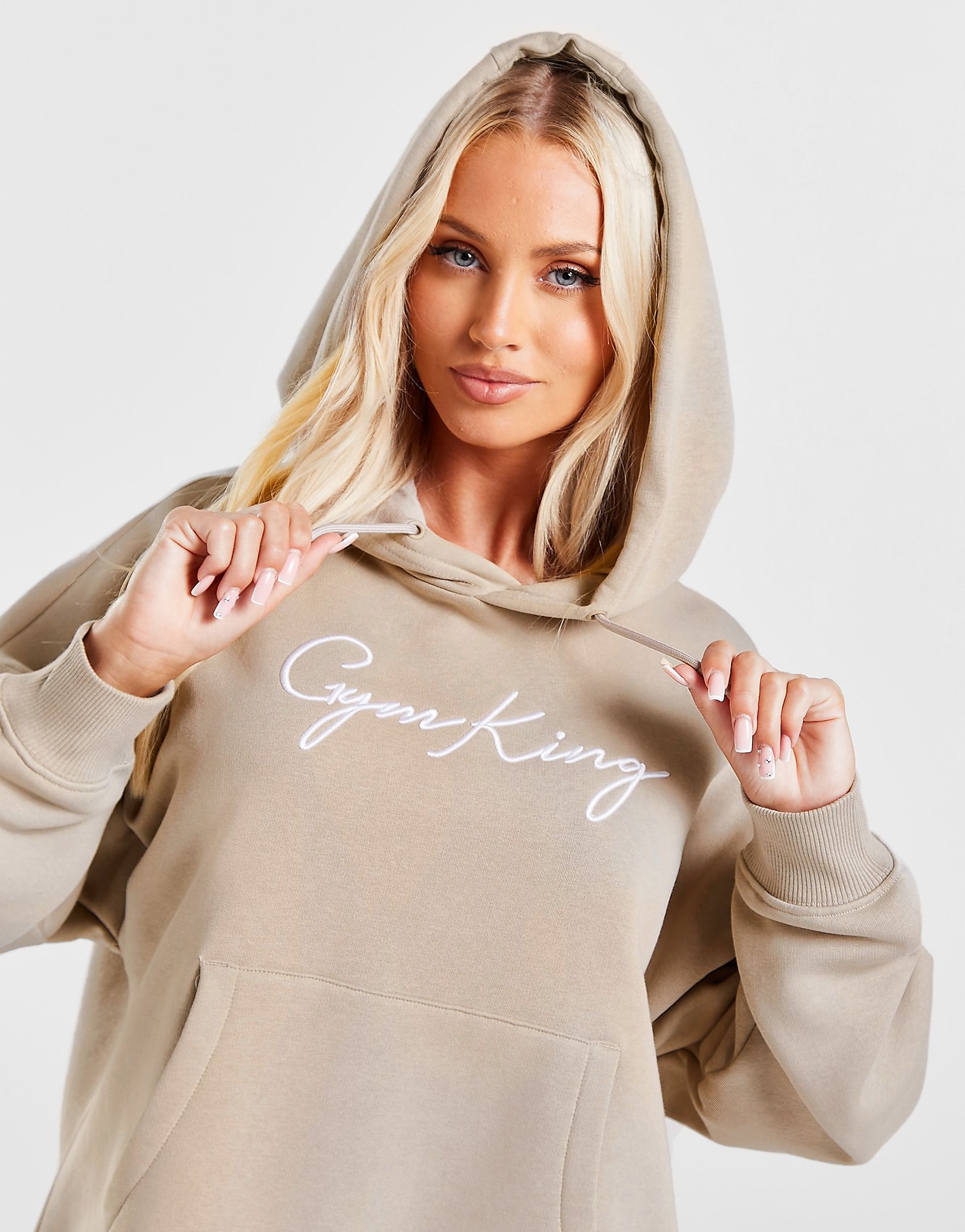 

Gym King Slouch Hoodie - Brown - Womens, Brown