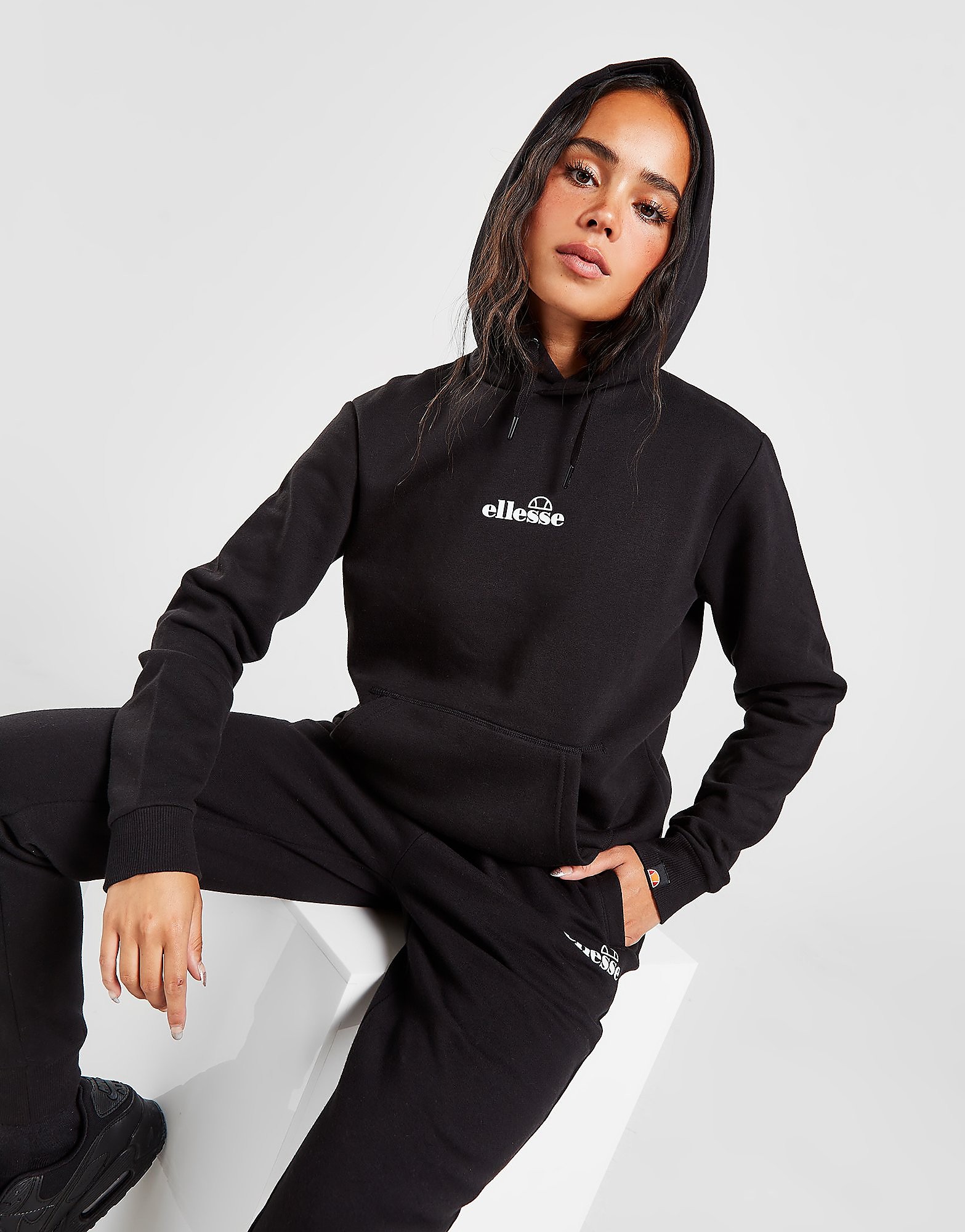 

Ellesse Logo Overhead Hoodie - Black - Womens, Black