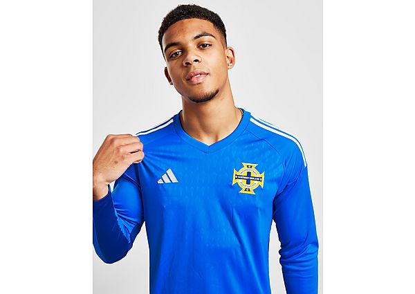 adidas Northern Ireland 2022 Goalkeeper Shirt - Blue - Mens, Blue