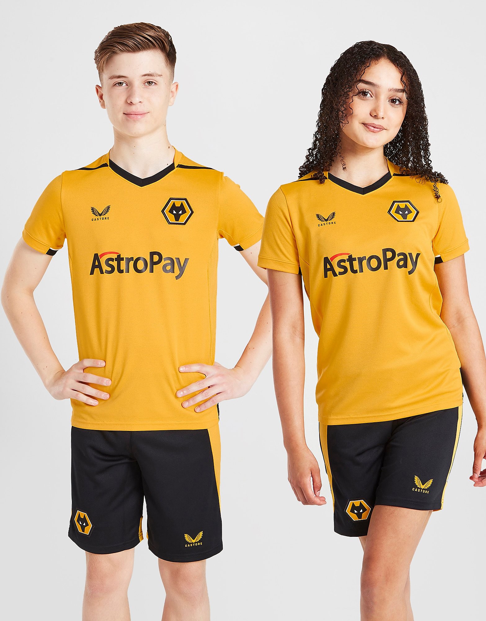 Castore Camisola Principal Wolverhampton Wanderers 22/23 para Júnior - Amarelo - Kids, Amarelo