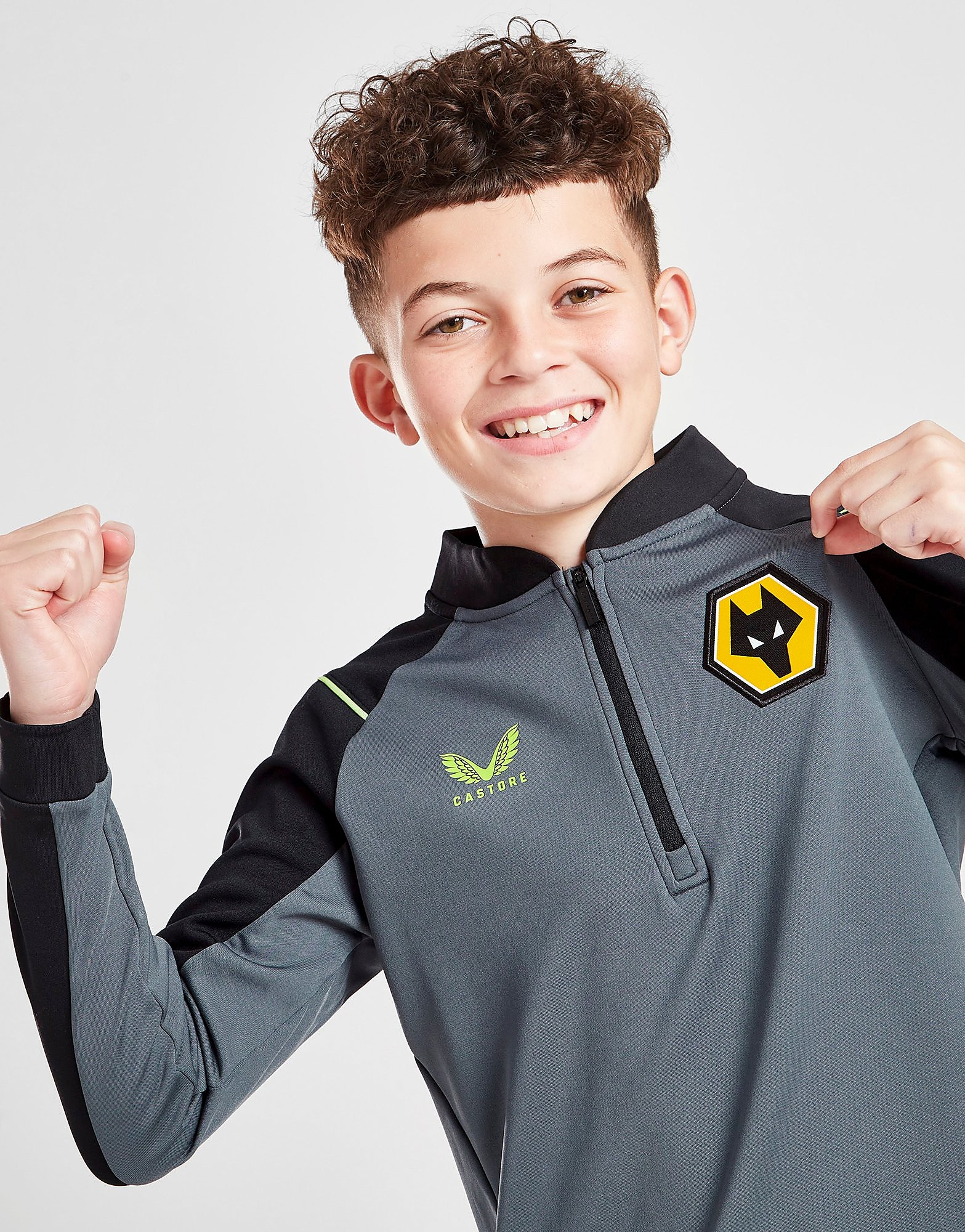 

Castore Wolverhampton Wanderers FC Train 1/4 Zip Junior - Grey - Kids, Grey
