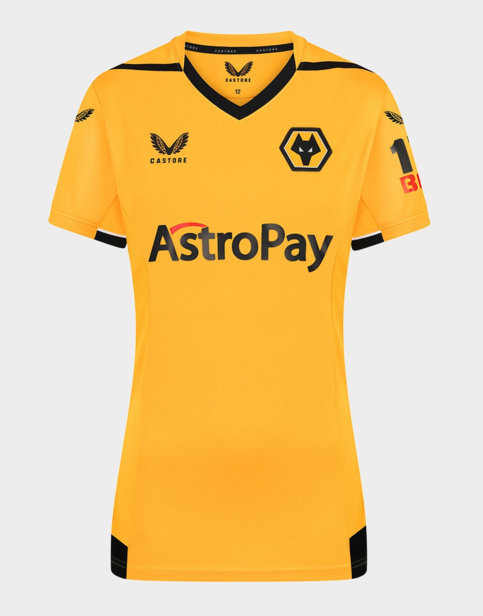 Castore Camisola Principal Wolverhampton Wanderers 2022/23 para Mulher - Amarelo - Womens, Amarelo