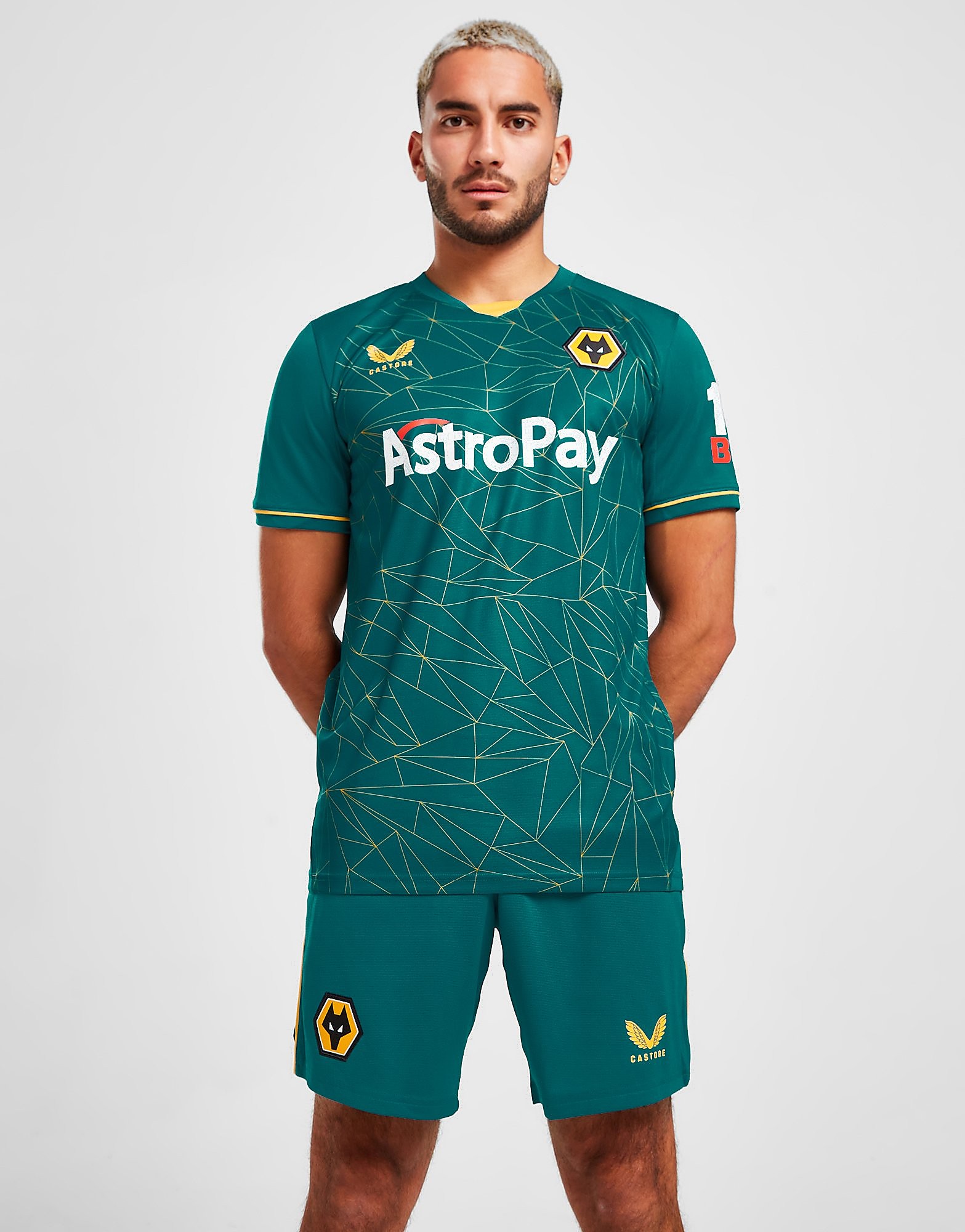 Castore Calções Equipamento Alternativo Wolverhampton Wanderers 22/23 PRE - Azul - Mens, Azul