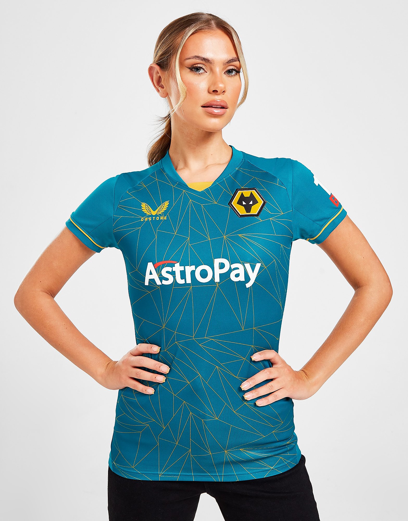 Castore Camisola Equipamento Alternativo Wolverhampton Wanderers 2022/23 PRÉ-VENDA - Azul - Womens, Azul