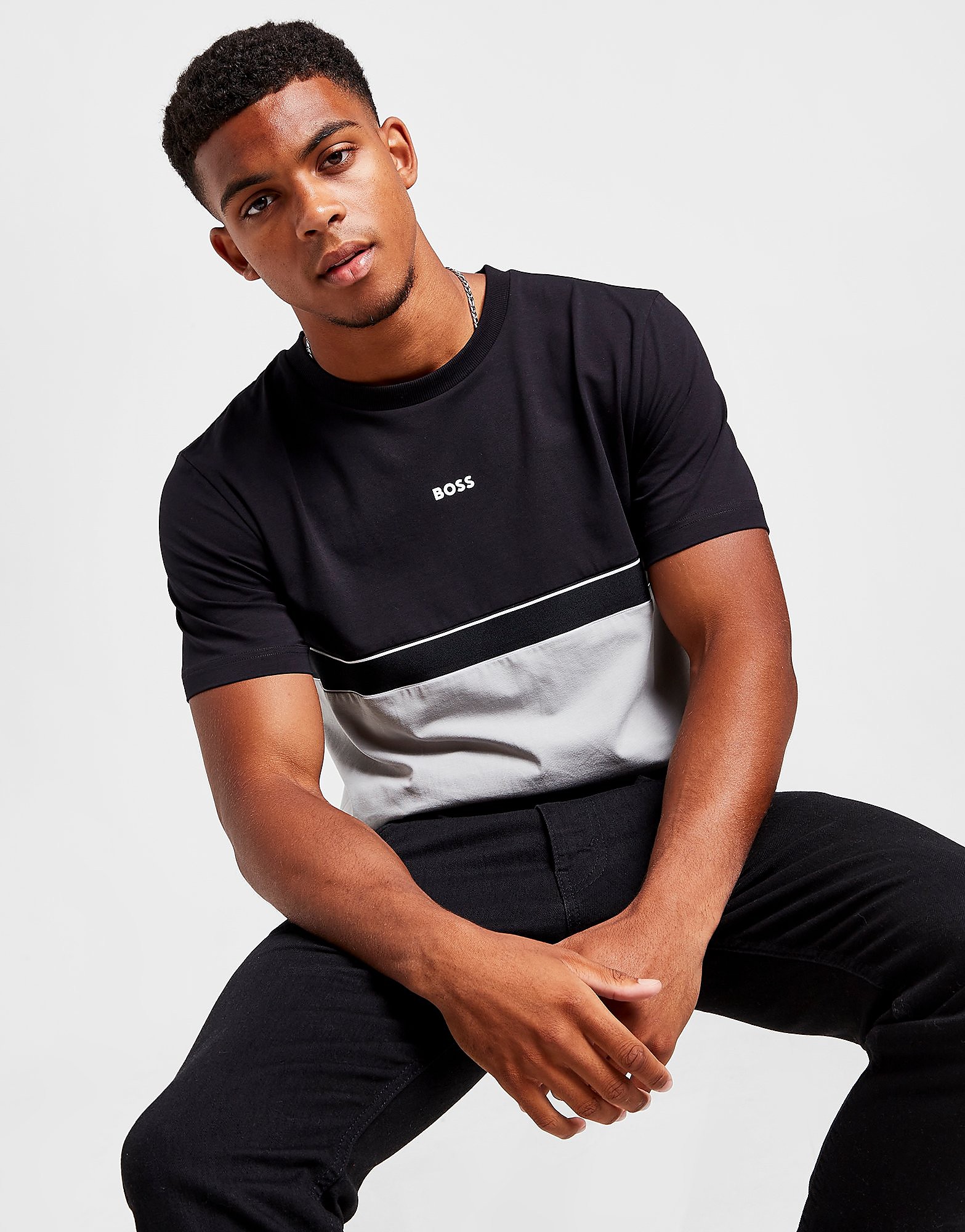 BOSS Tape T-Shirt - Only at JD - Black - Mens, Black