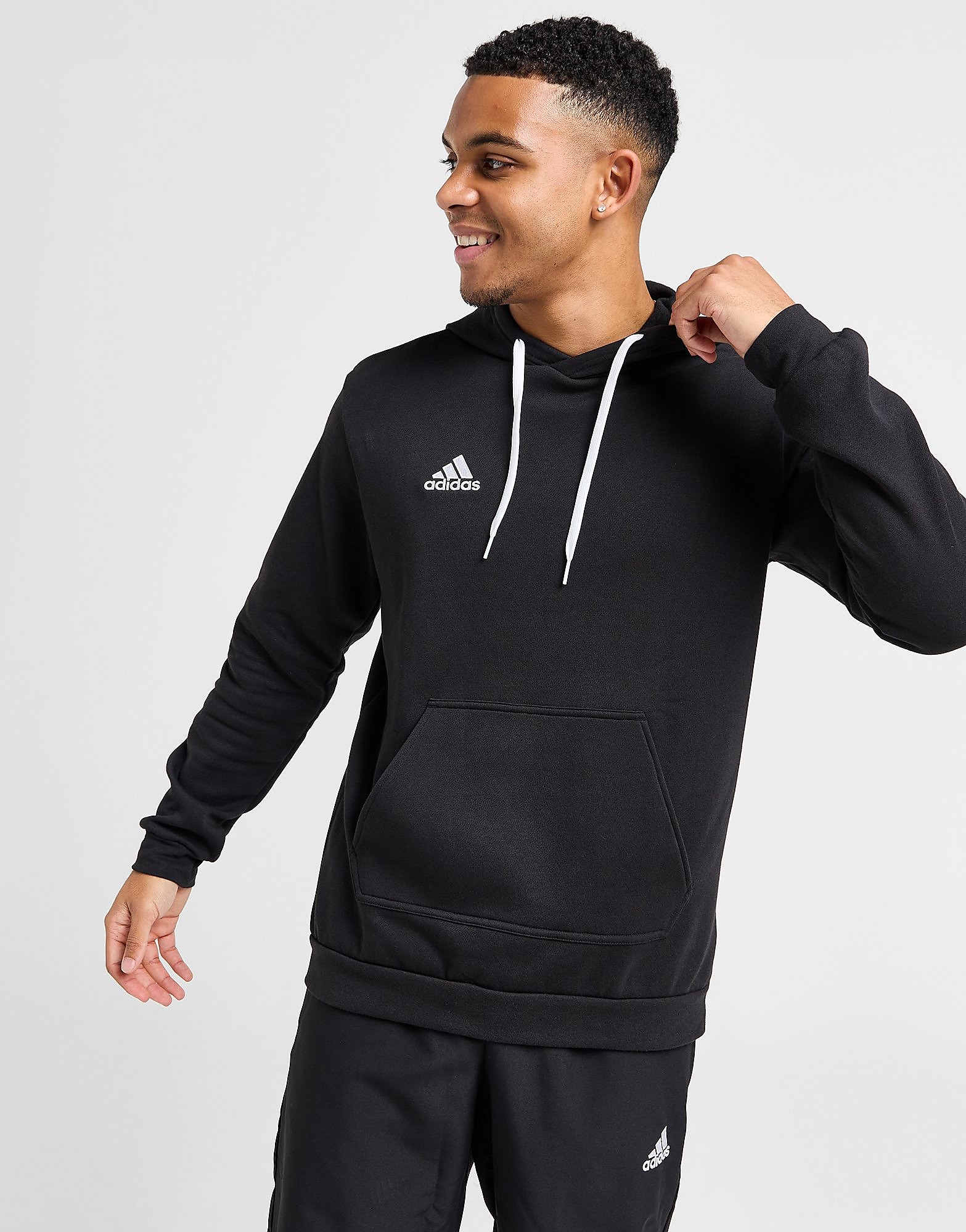 

adidas Entrada 22 Hoodie - Black - Mens, Black