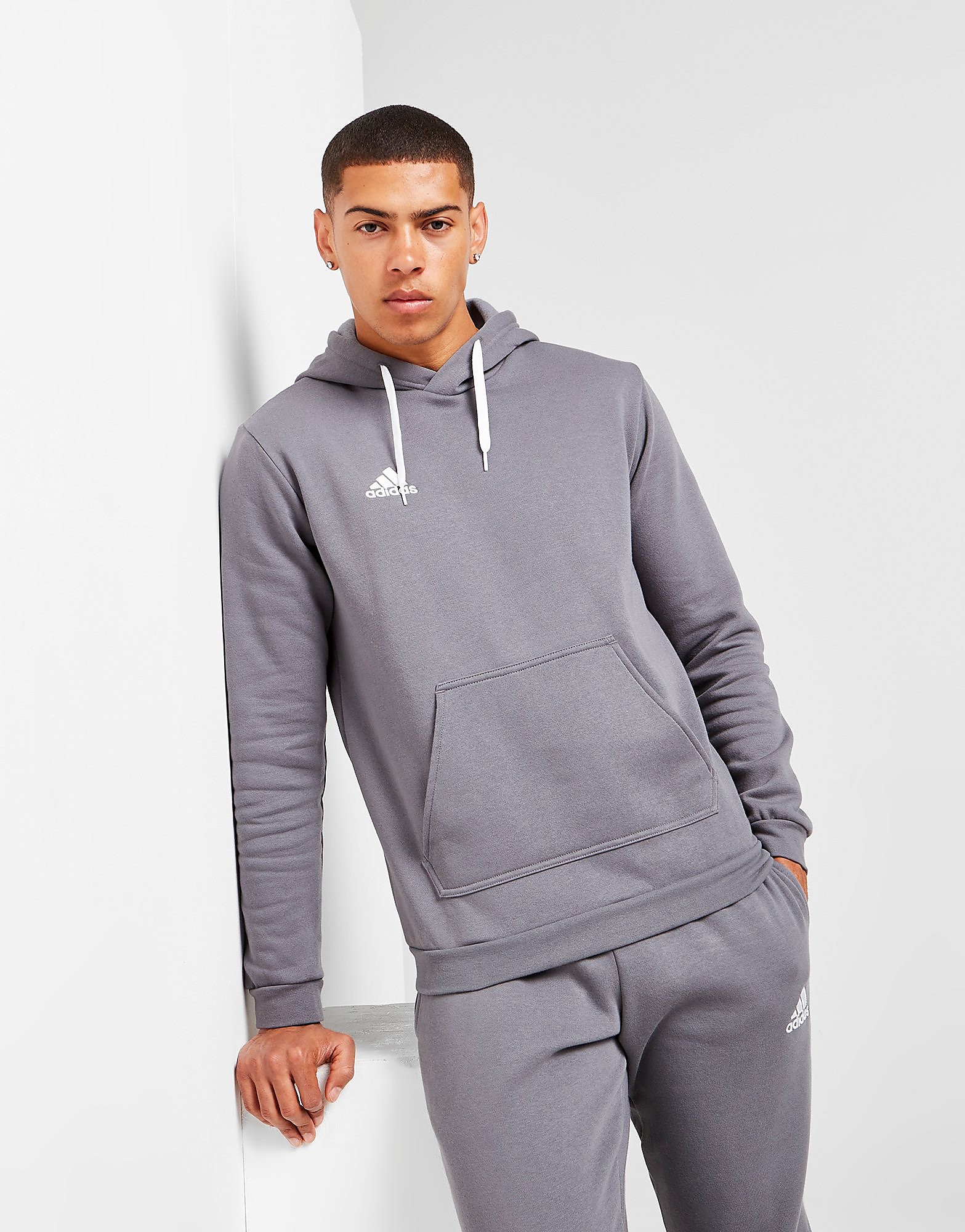 

adidas Entrada 22 Hoodie - Team Grey Four - Mens, Team Grey Four