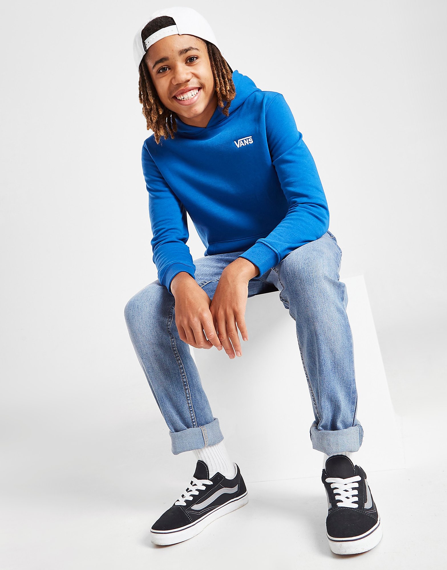 

Vans Small Logo Core Hoodie Junior - Blue - Kids, Blue