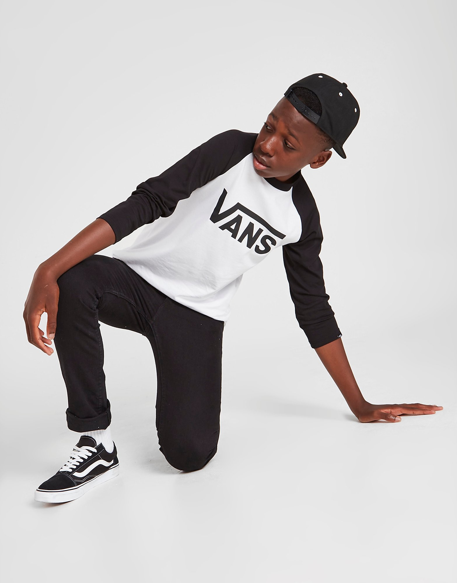 

Vans Raglan Sleeve T-Shirt Junior - White - Kids, White