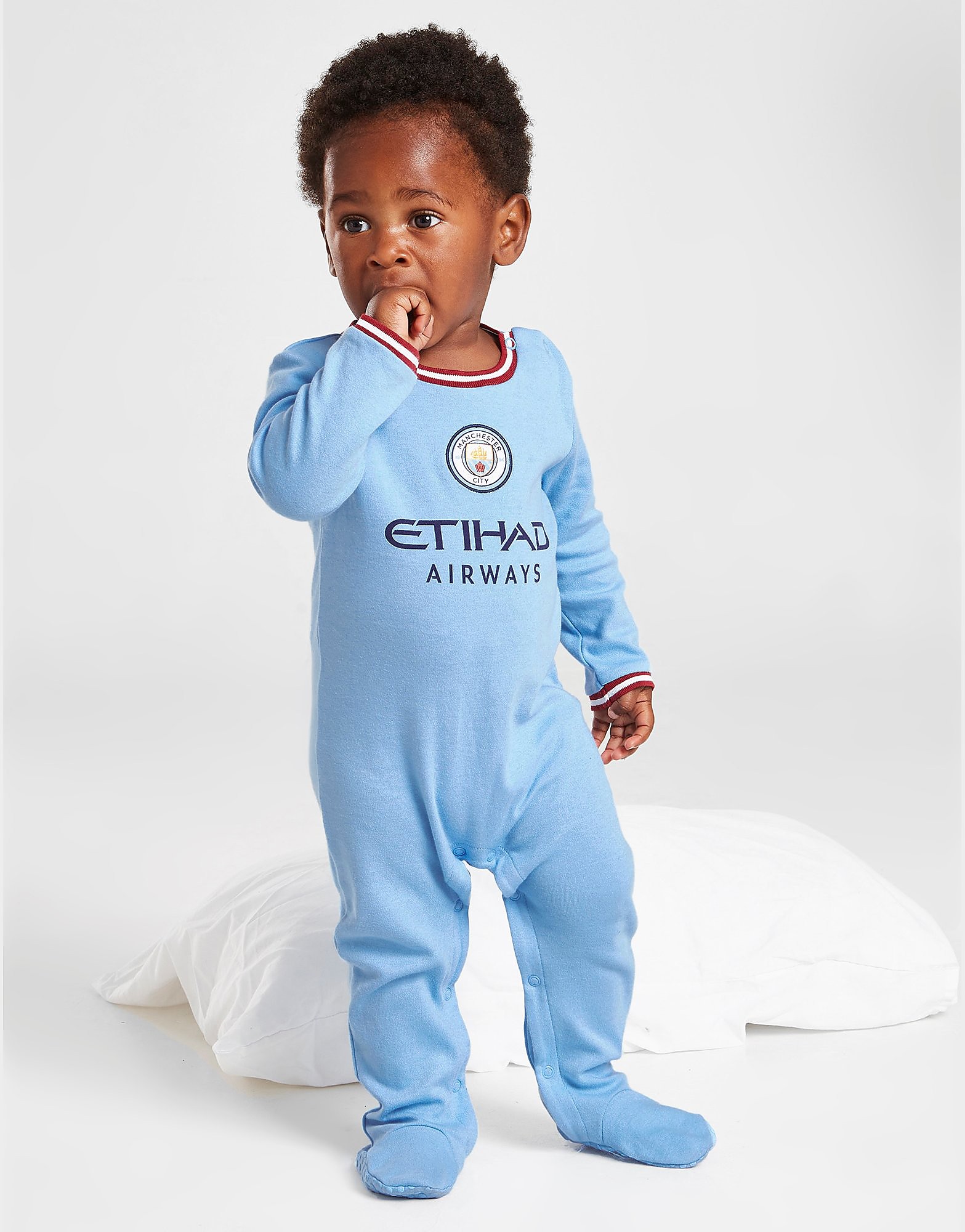 

Official Team Manchester City FC 2022/23 Home Babygrow Infant - Blue - Kids, Blue