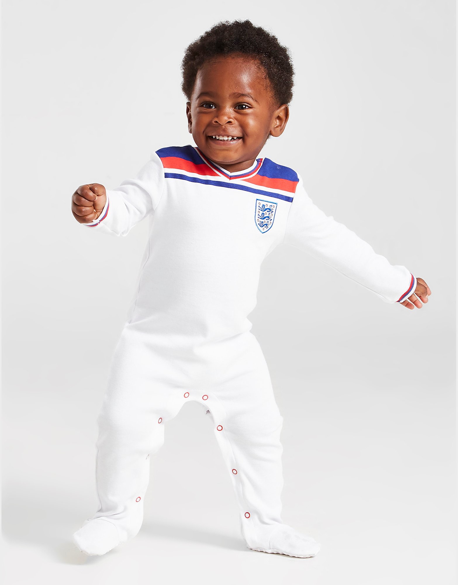 

Official Team England '82 Retro Home Babygrow Infant - White - Kids, White