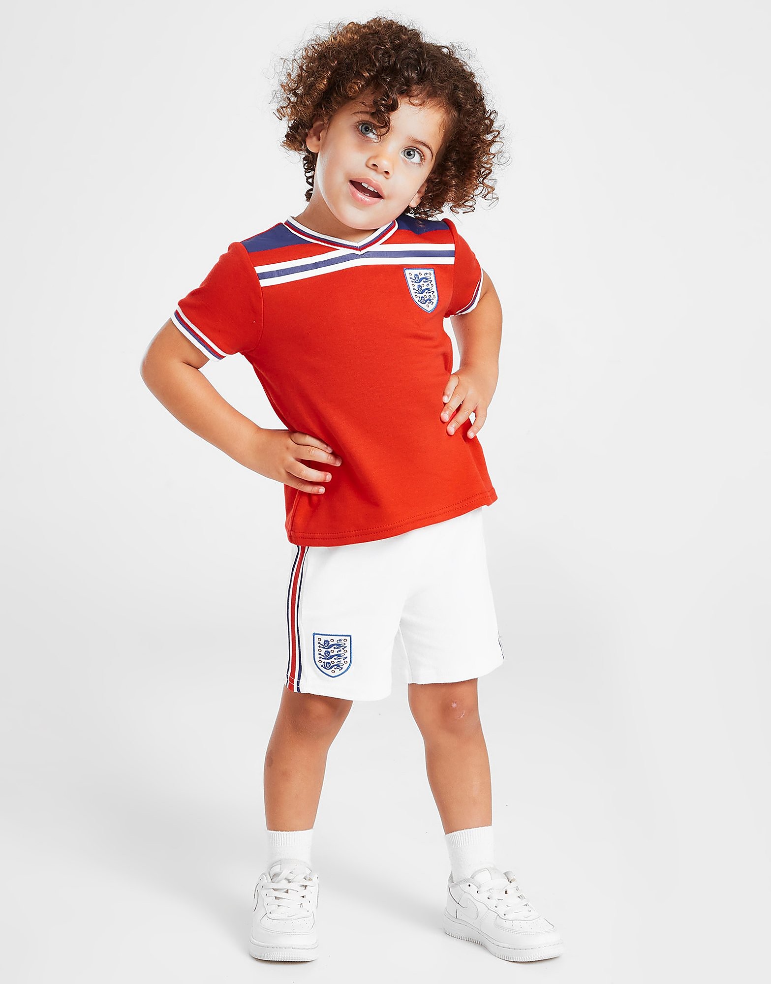 

Score Draw England '86 Retro Away Kit Children - Red/White - Kids, Red/White