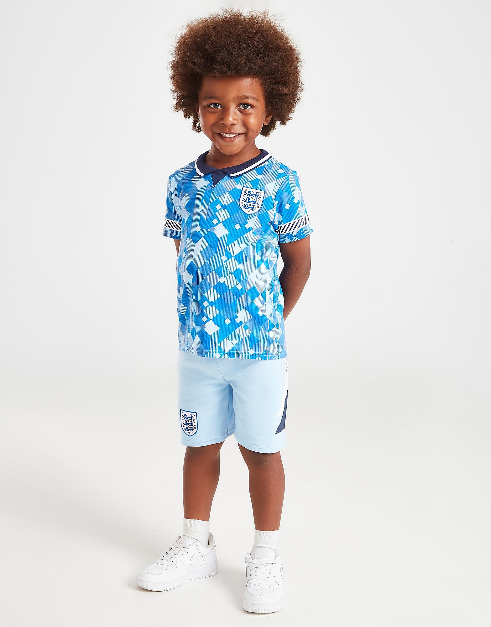 

Official Team England '90 World Cup Third Retro Kit Children - Blue - Kids, Blue