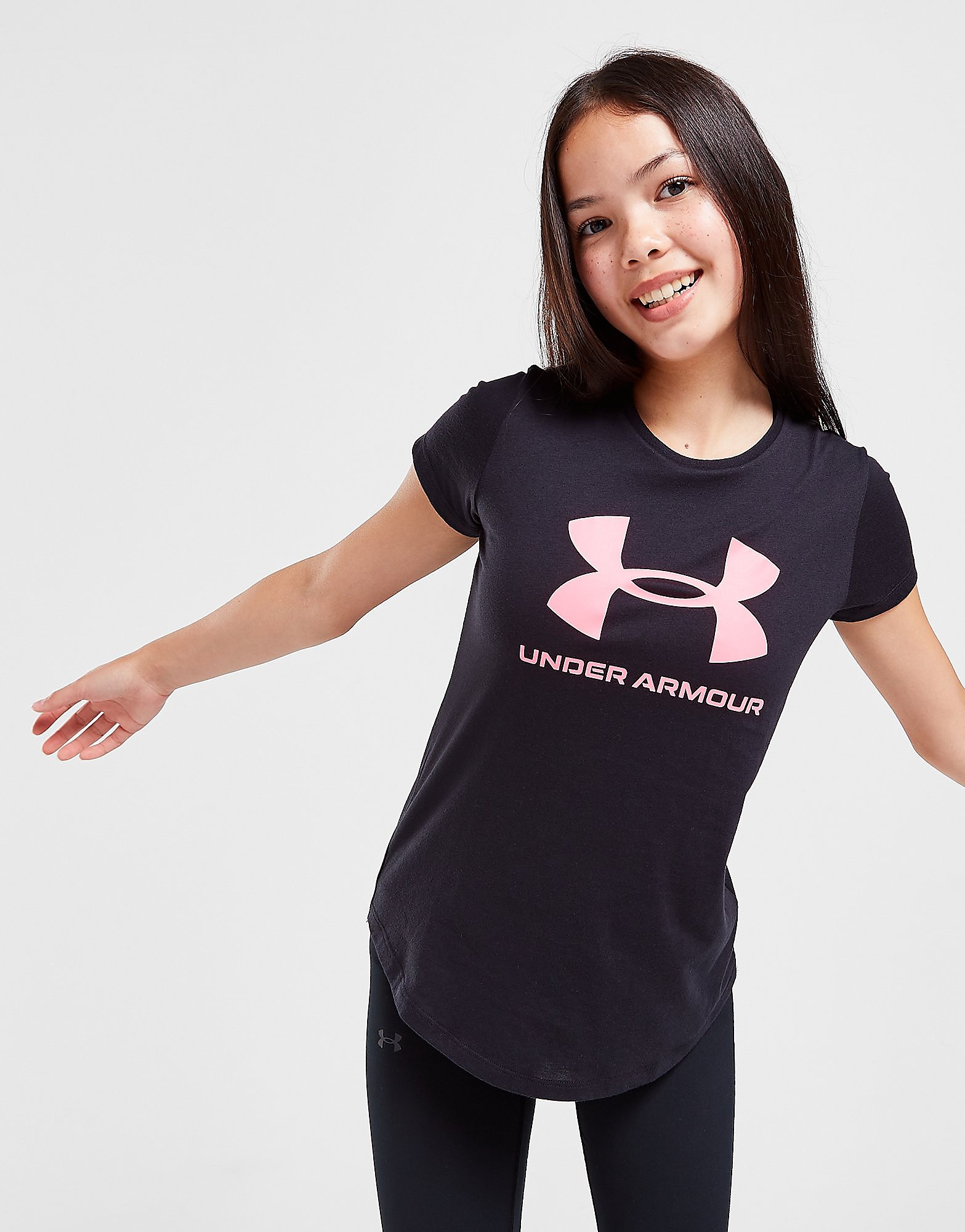 

Under Armour Girls' Sportstyle Graphic T-Shirt Junior - Black - Kids, Black