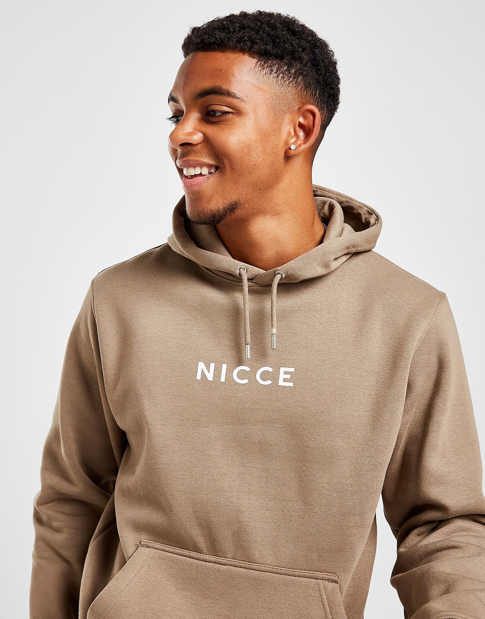 

Nicce Central Logo Hoodie - Brown - Mens, Brown