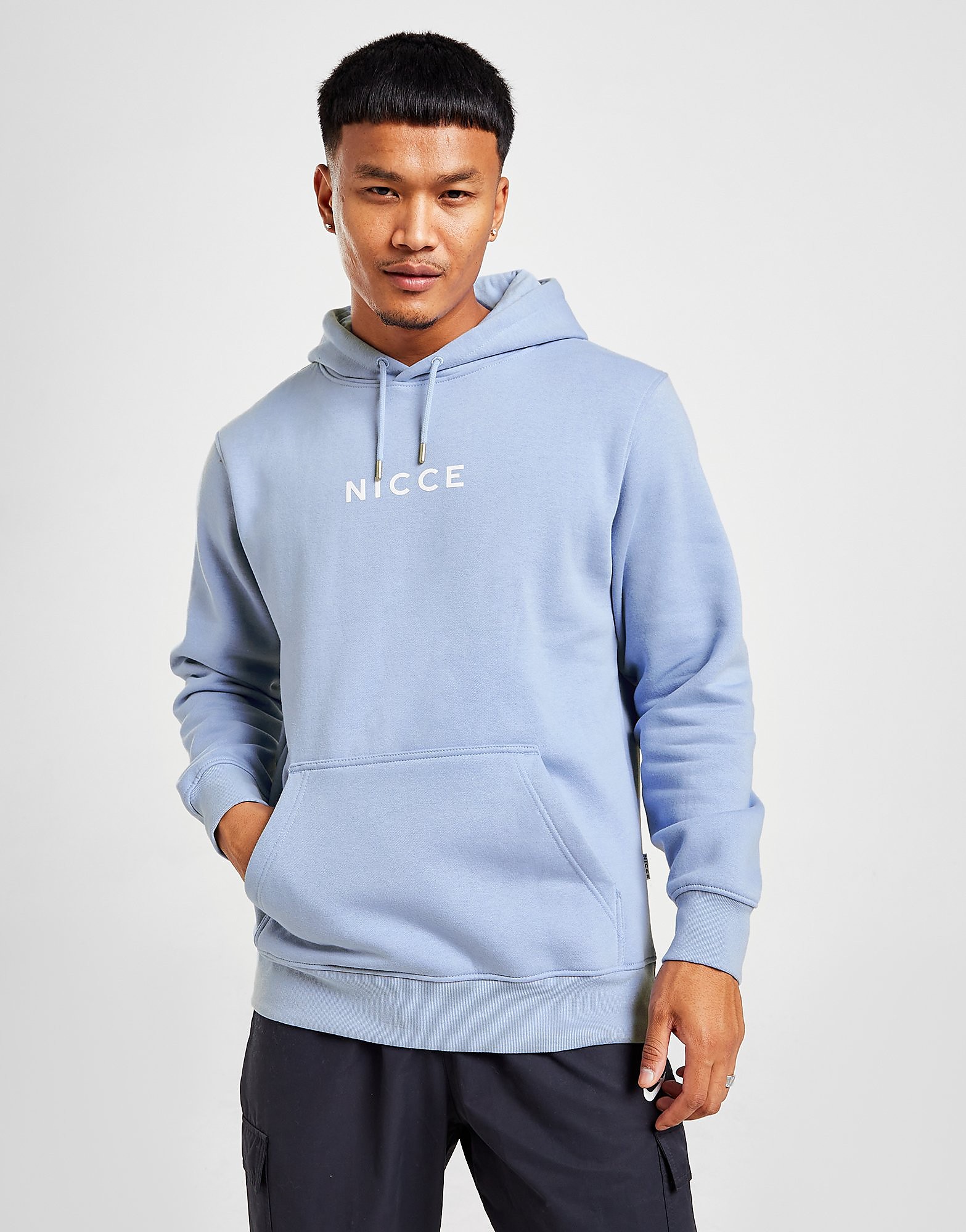 

Nicce Central Logo Hoodie - Blue - Mens, Blue