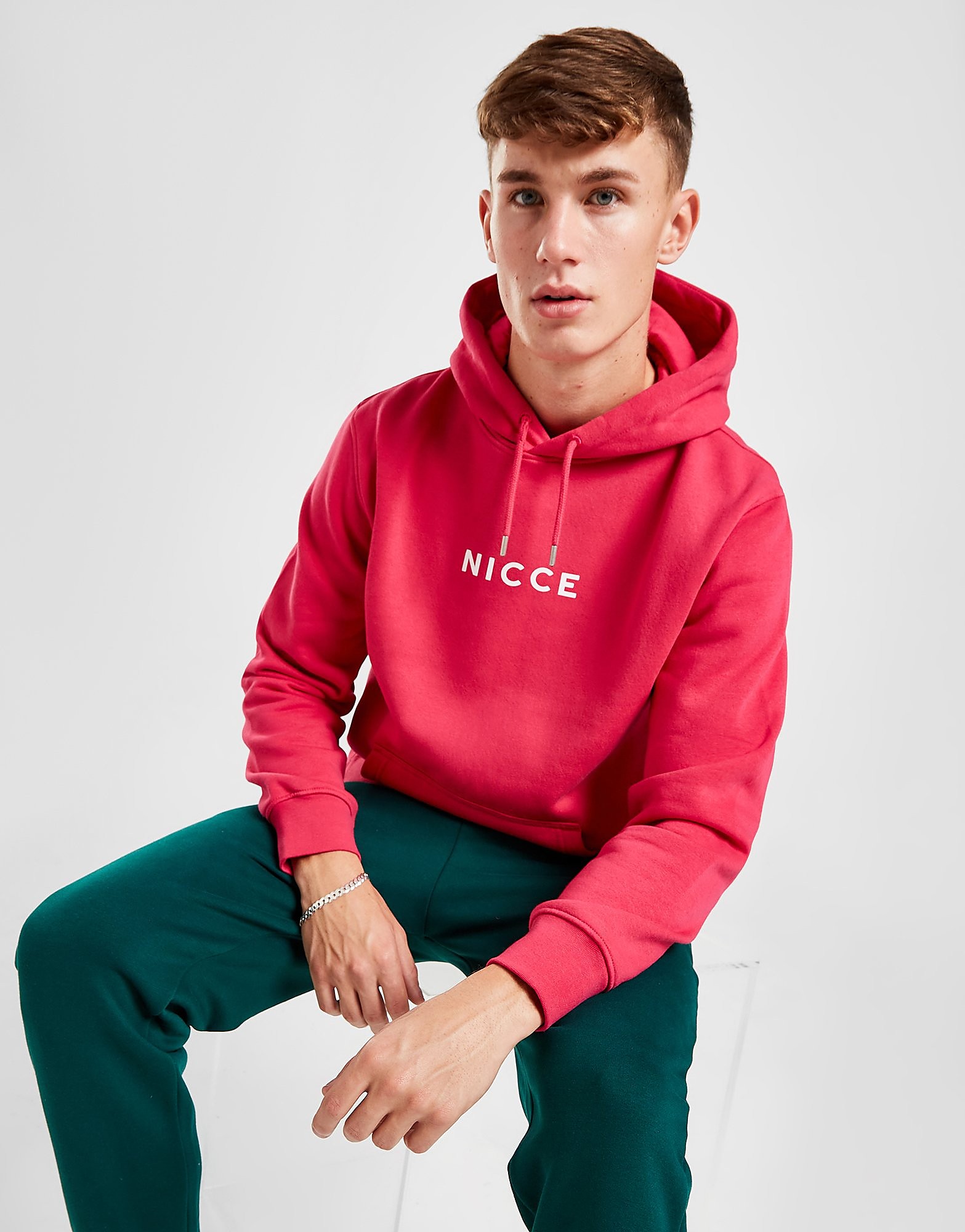 

Nicce Central Logo Hoodie - Pink - Mens, Pink