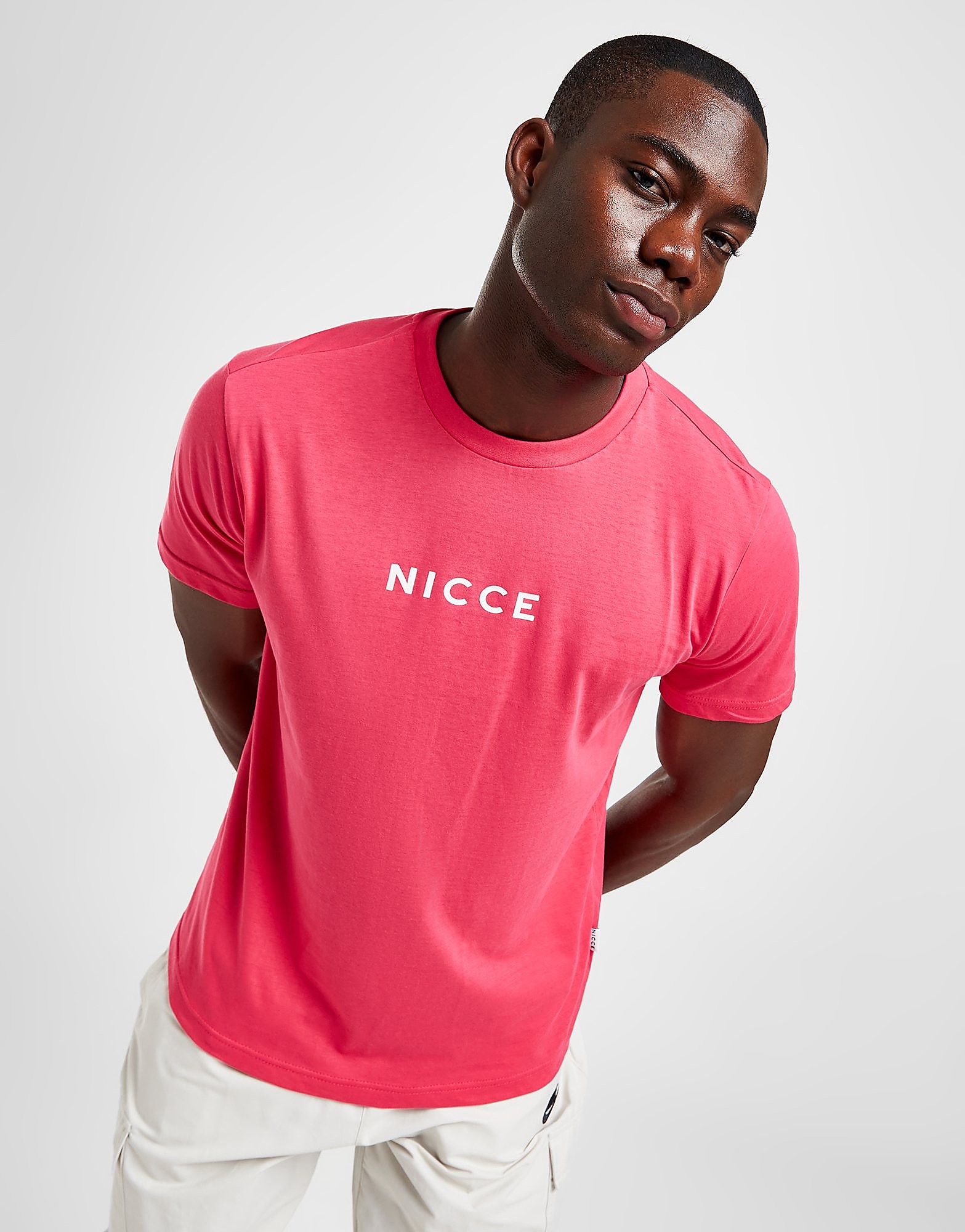 

Nicce Centre Logo T-Shirt - Pink - Mens, Pink
