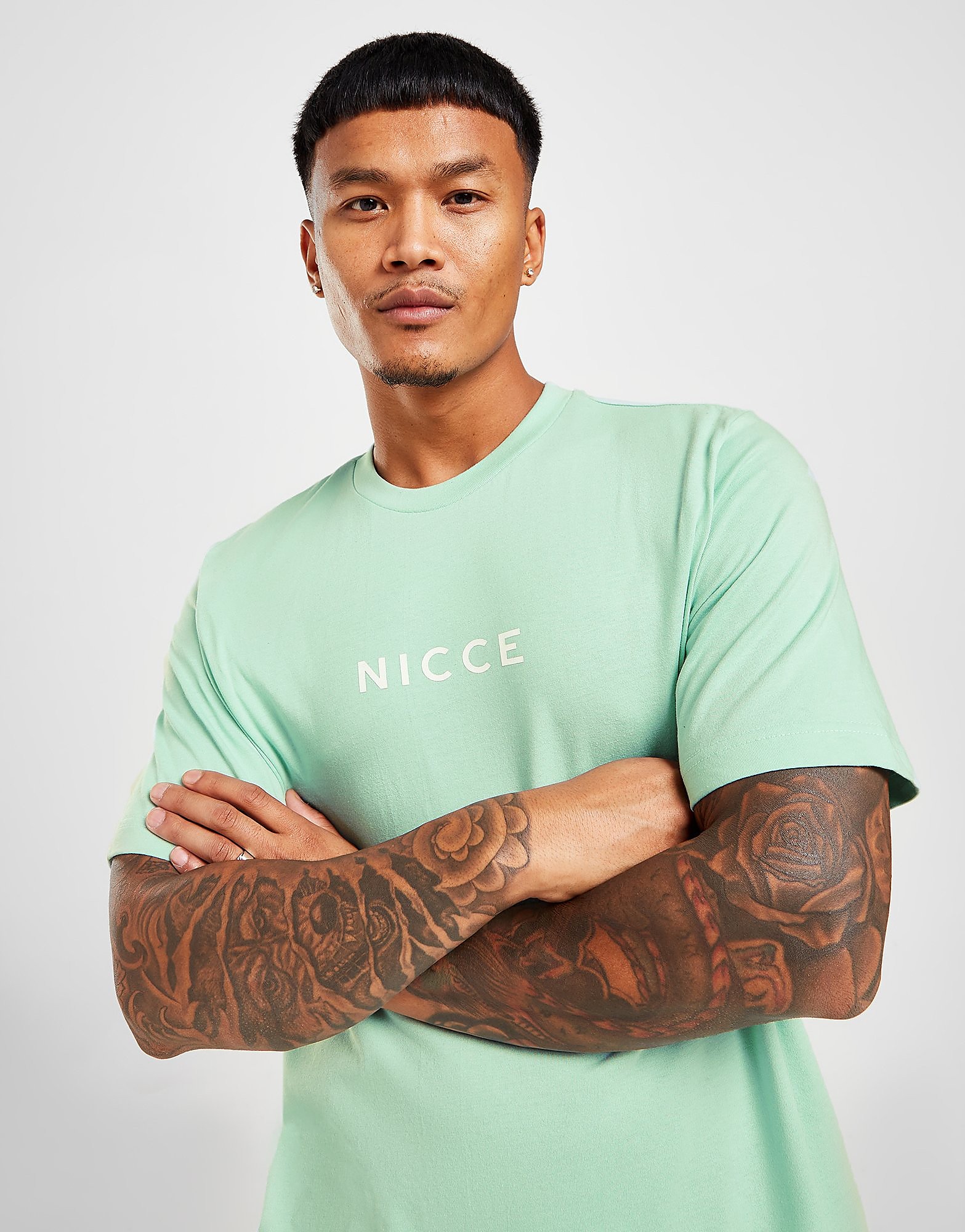 

Nicce Centre Logo T-Shirt - Green - Mens, Green