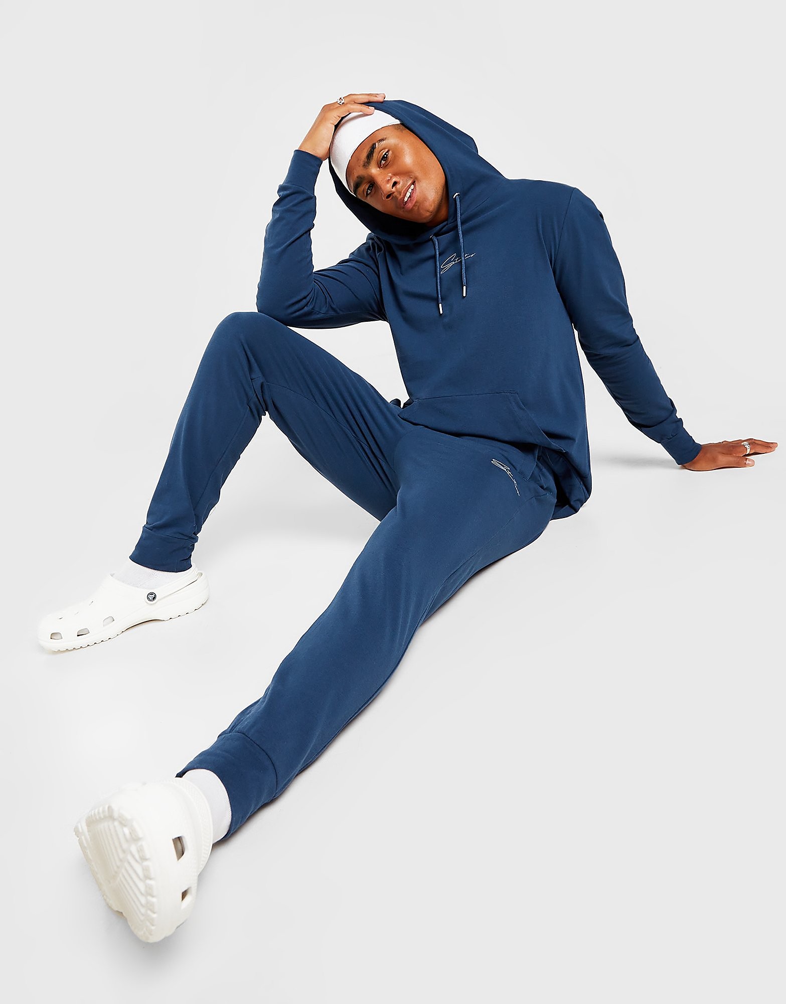 

Status Jersey Lounge Tracksuit - Blue - Mens, Blue